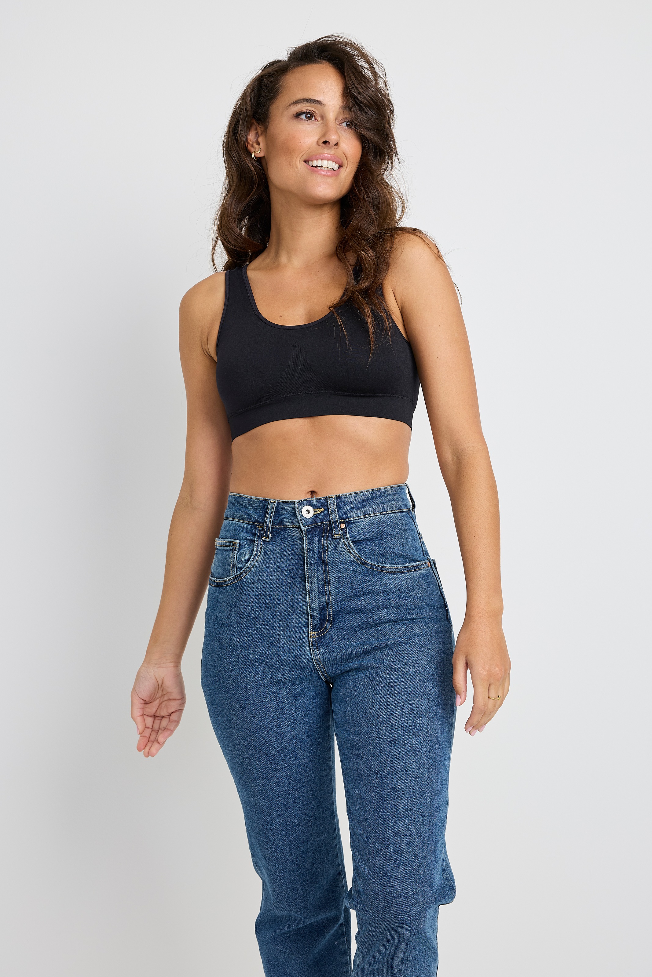 Jockey Bralette »Seamfree Stretch« 2er Pack,  Rundhals, breite Träger, ohne Seitennähte