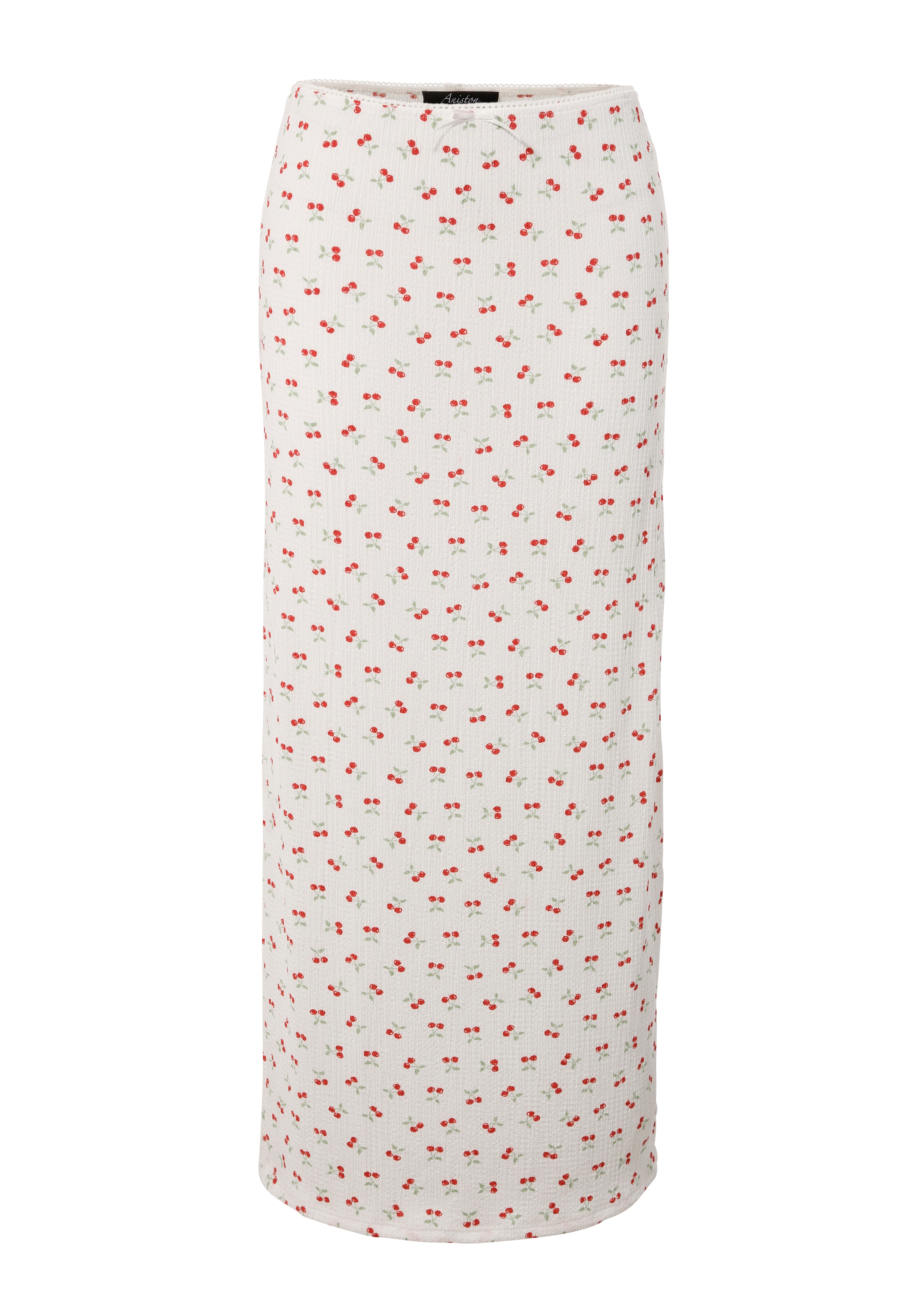 Aniston CASUAL Maxirock, allover mit Kirschen bedruckt