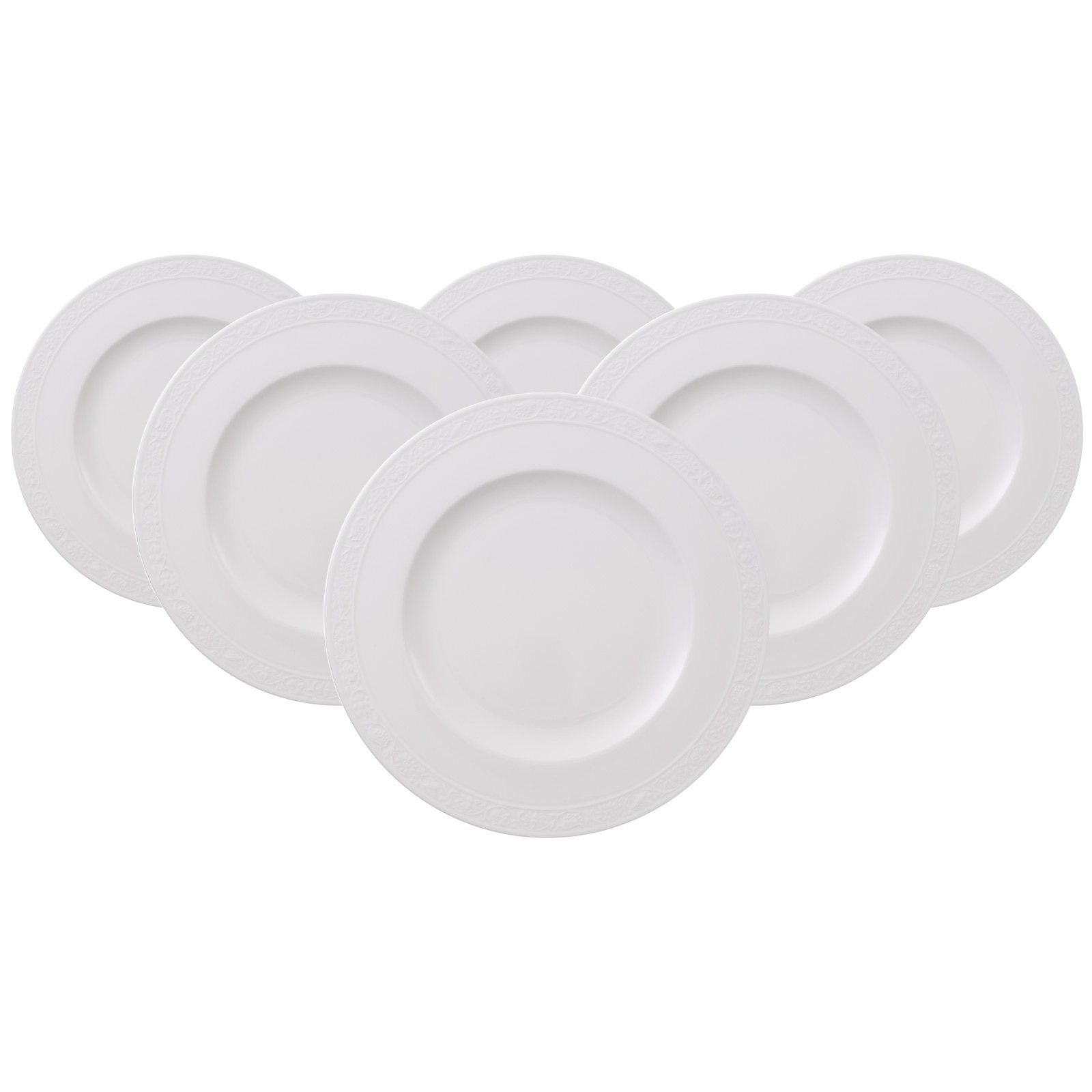 Villeroy & Boch Speiseteller »Speiseteller White Pearl ø 27,5 cm 6er Set we günstig online kaufen