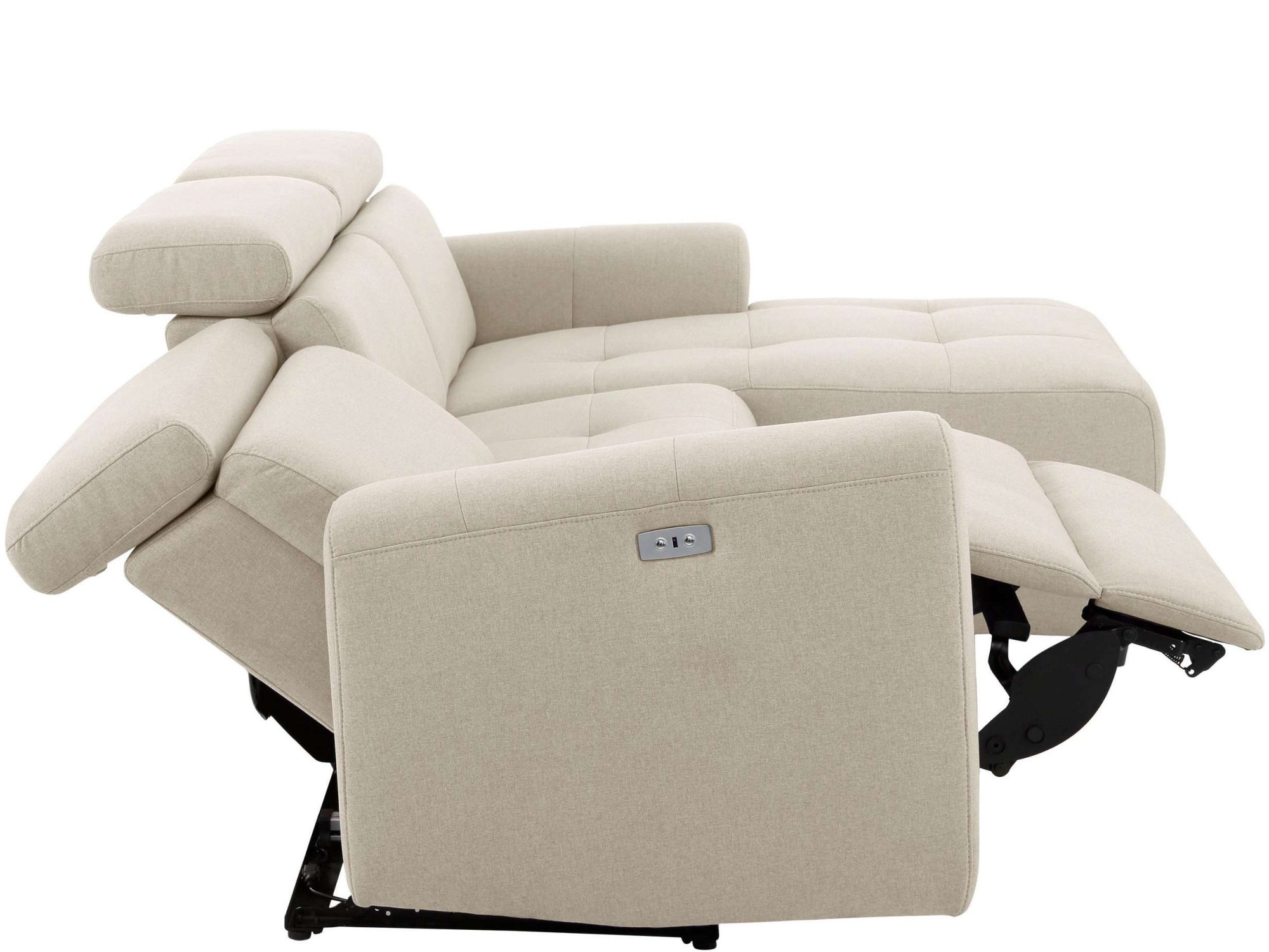 Home affaire Ecksofa »Sentrano, L-Form,«, 275 cm, man. o. elektr. Relaxfunktion und USB/Kopfverstellung