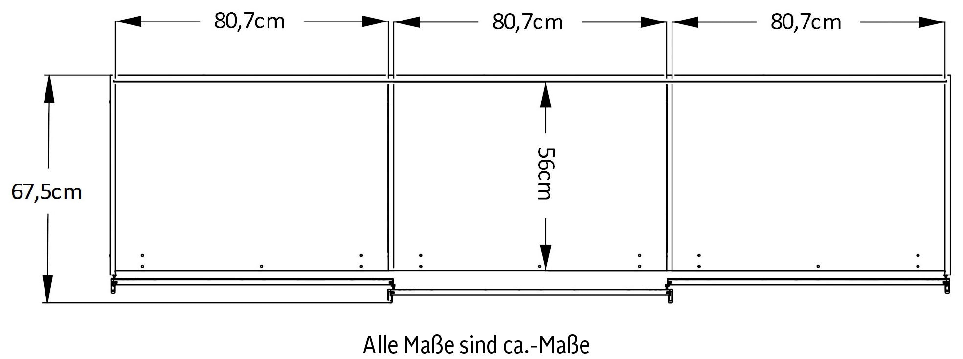 STAUD Schwebetürenschrank »Includo, Made in Germany« Mit vier verschiedenen Ausstattungsvarianten
