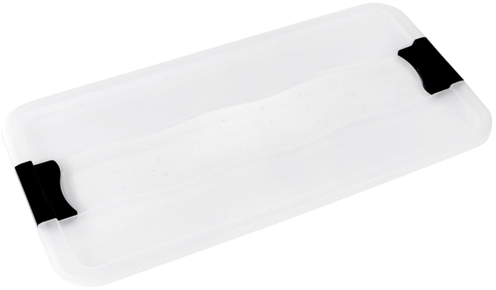 keeeper Aufbewahrungsbox »Konrad, Box mit Rollen, 2er Set, 83 L, 79,5 x 39,5 x 41 cm« durch Clips verschließbar, Griffe und Rollen am Boden