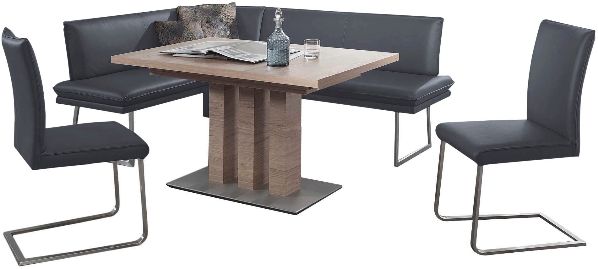 K+W Komfort & Wohnen Essgruppe »Santos III« 4 Stk. tlg. gepolsterte Eckbank günstig online kaufen