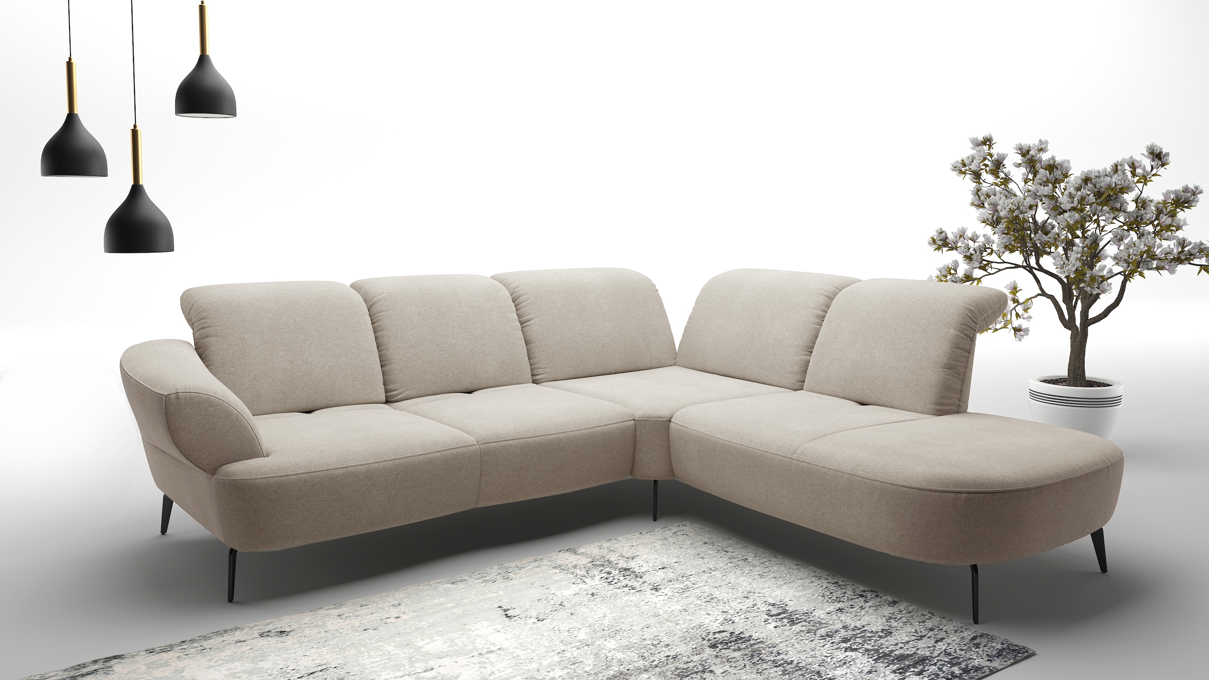 sit&more Ecksofa »Dance, L-Form, inkl. Sitztiefenverstellung« inkl. Click&S günstig online kaufen