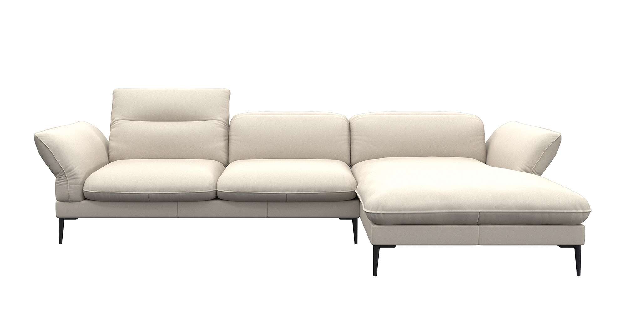 FLEXLUX Ecksofa »Salino, Funktionssofa mit Recamiere, Relaxsofa, Ecksofa«, günstig online kaufen