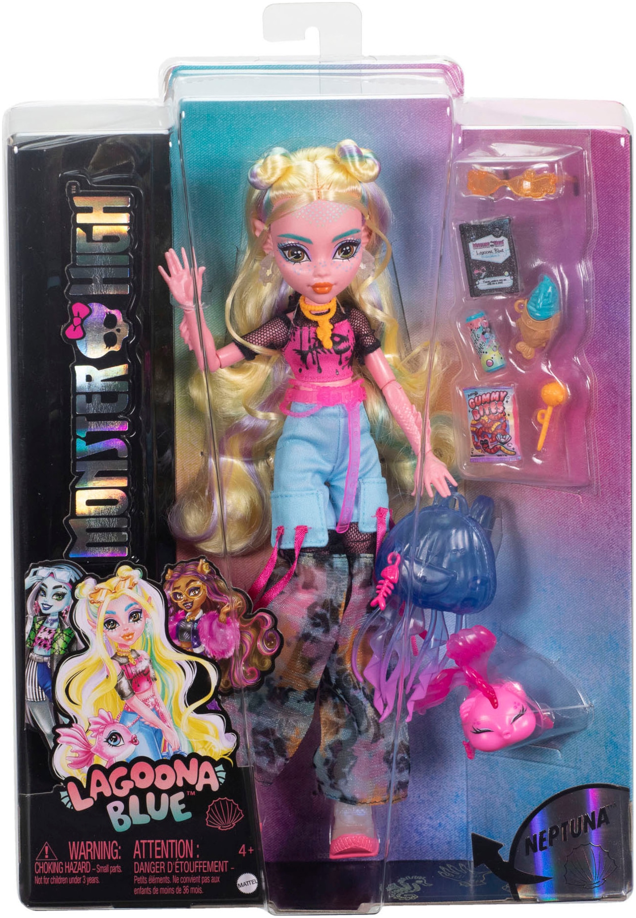 MonsterHigh™ Anziehpuppe »Lagoona Blue mit Haustier Neptuna«