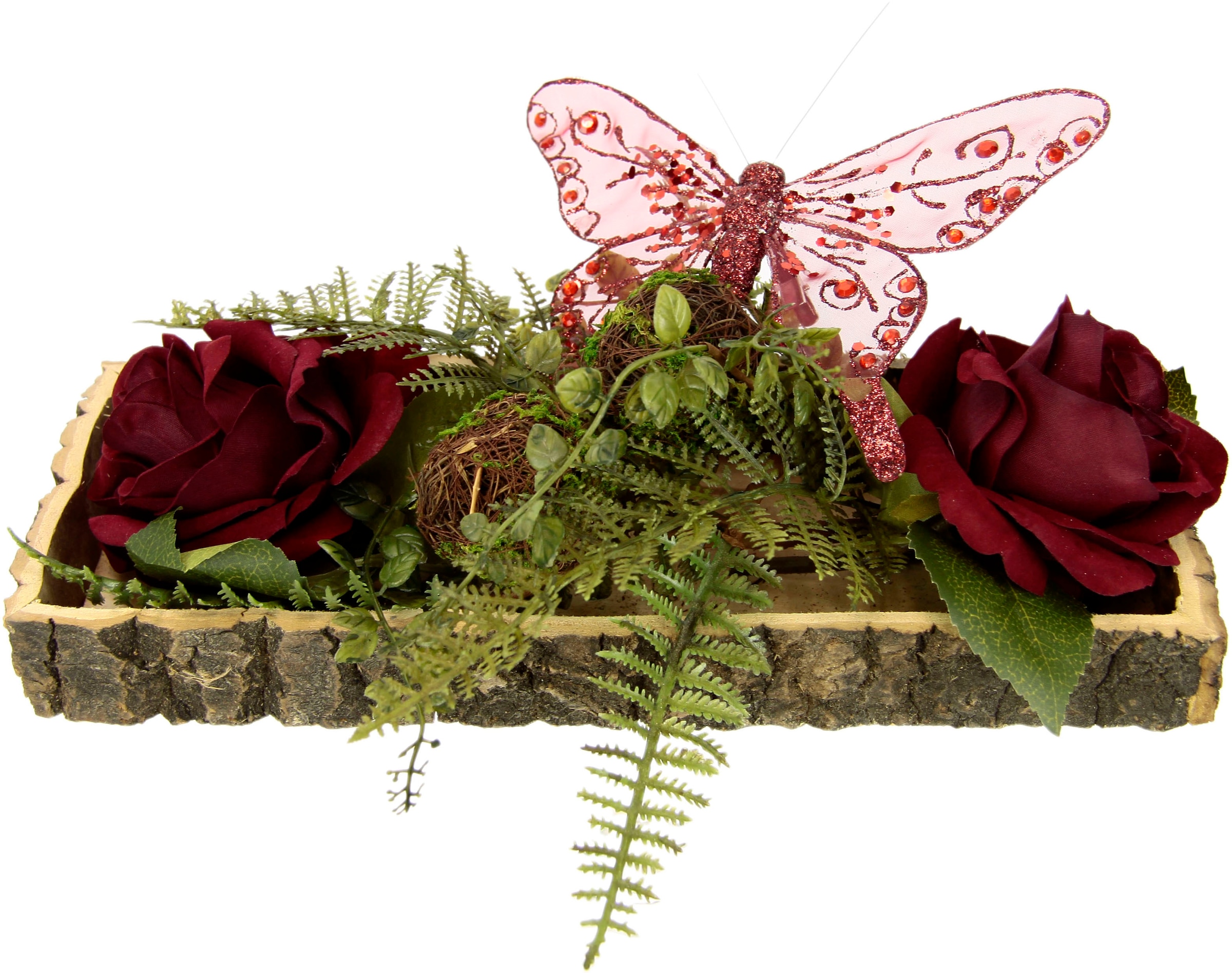 online I.GE.A. Dekoobjekt, bestellen Rose/Schmetterling