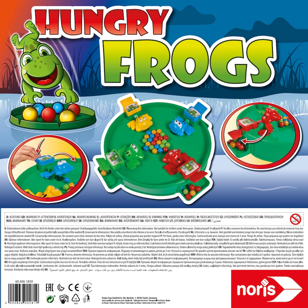 Noris Spiel »Hungry Frogs«