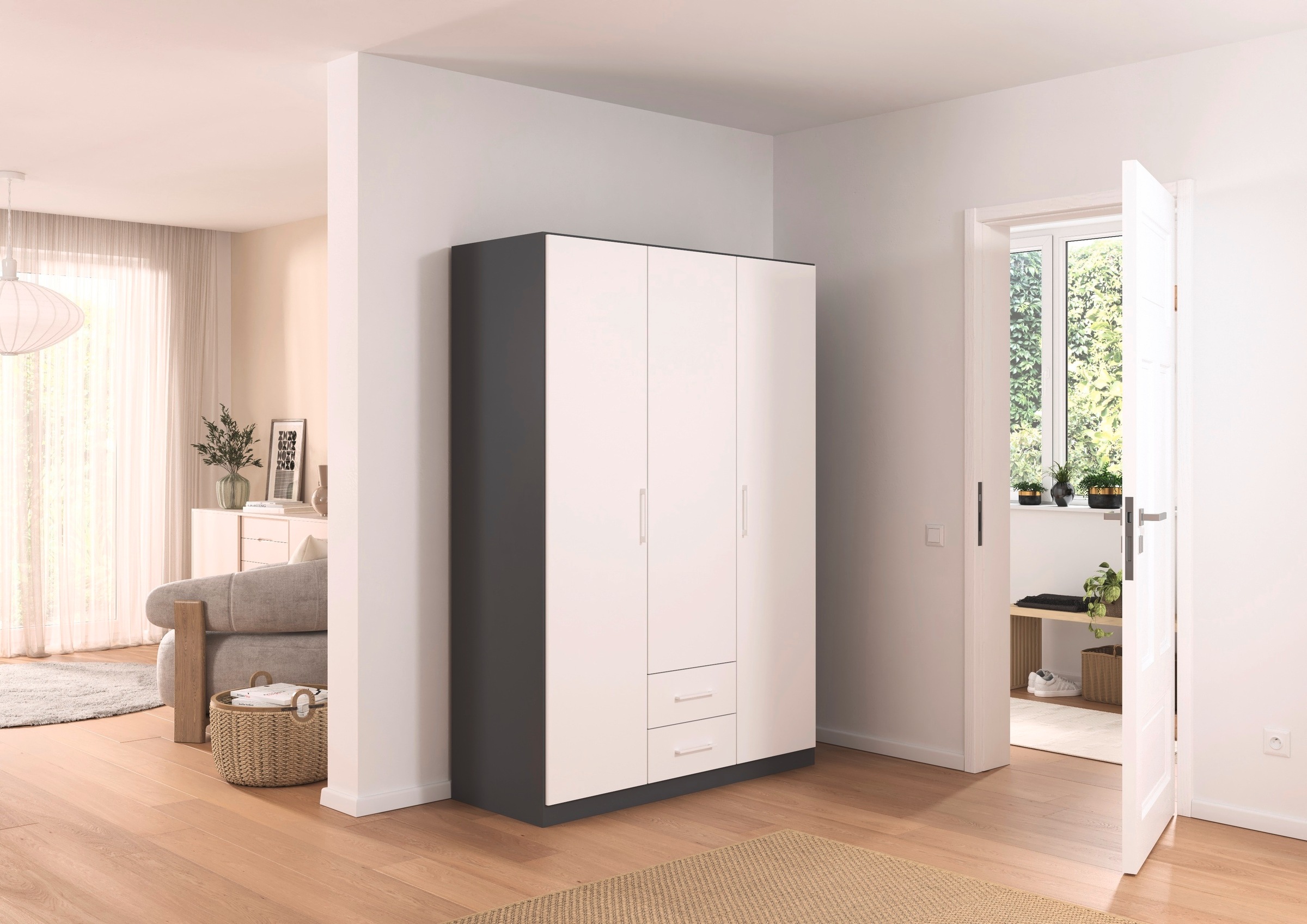 rauch Drehtürenschrank »Kleiderschrank Schrank Garderobe KREFELD optional m günstig online kaufen