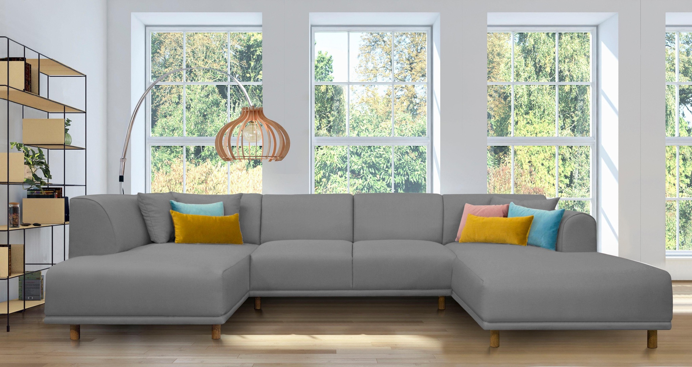 OTTO home Wohnlandschaft »Maroon U-Form« in skandinavischem Design, mit los günstig online kaufen