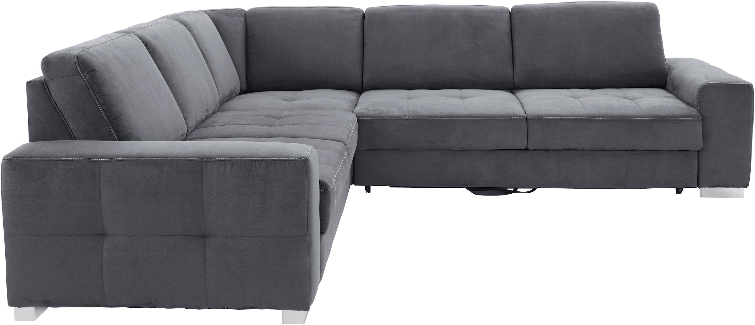 sit&more Ecksofa »Santorini L-Form«, mit Federkern und Sitztiefenverstellung, wahlweise mit Bettfunktion