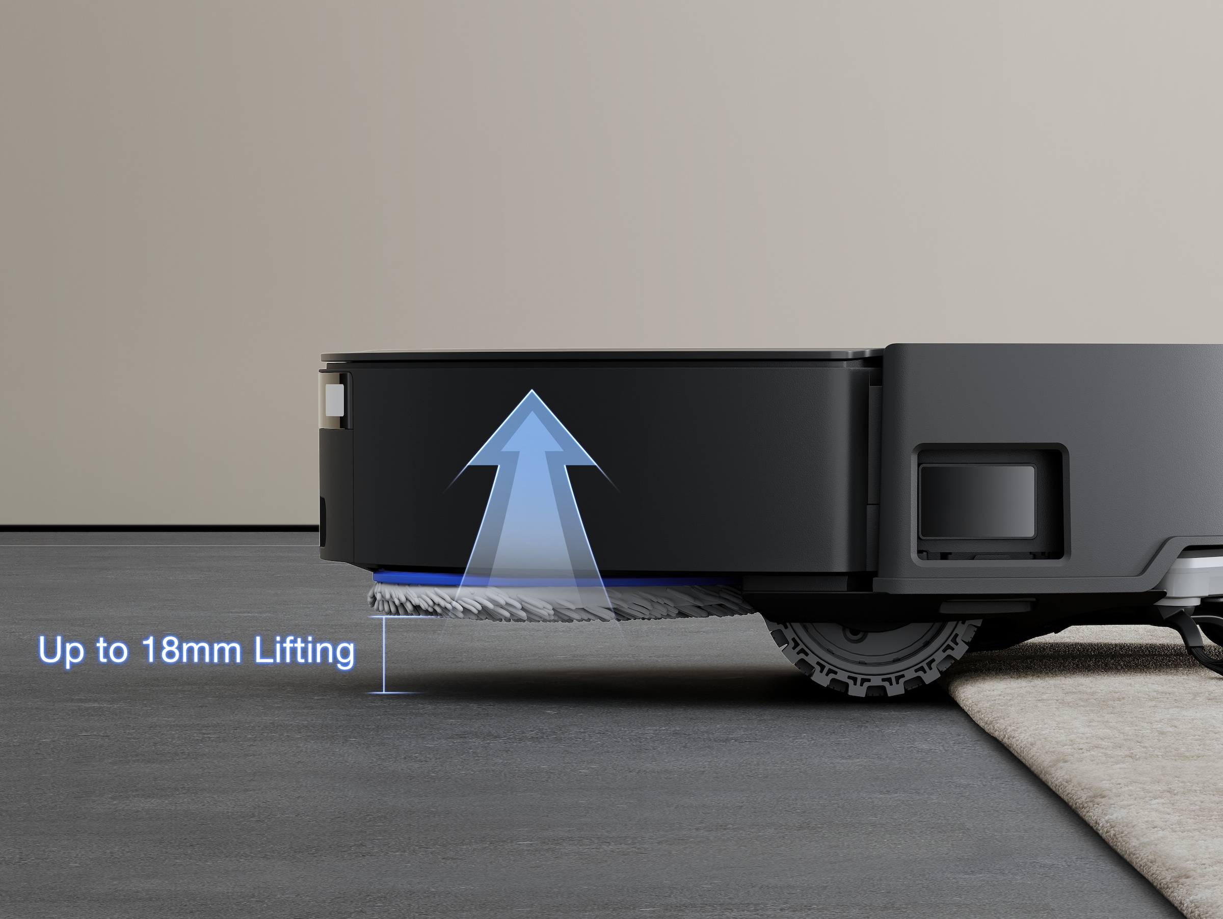 ECOVACS Saugroboter »ECOVACS DEEBOT T50 MAX PRO OMNI, 18.000 Pa mit BLAST,«, OMNI-Station mit 40-75° Mopp-Waschen, 18mm Mopp-Lift