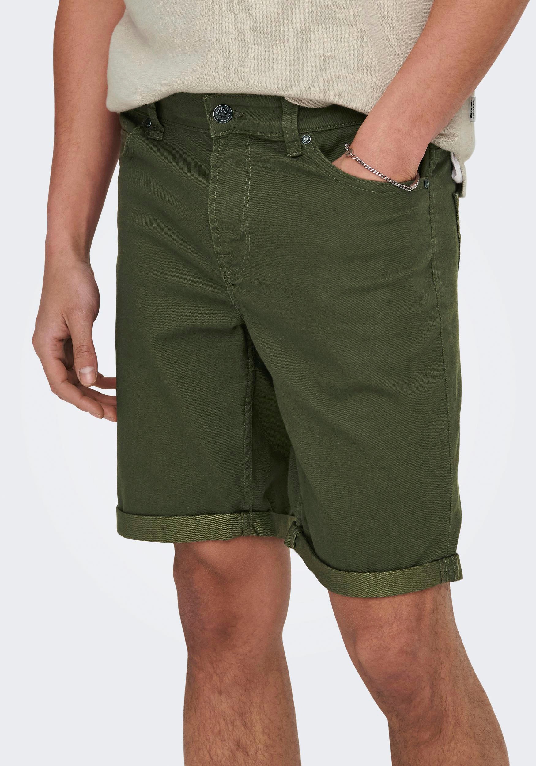 2. Bild von ONLY & SONS Jeansshorts »ONSPLY LIFE REG TWILL 4451 SHORTS«