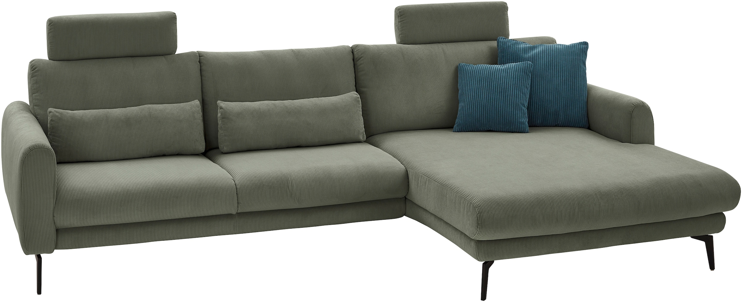 Die PlanBar Ecksofa »MP-IN23147 L-Form«, (2 St.), Kaltschaumpolsterung, softer Sitz & verstellbare Kopfstützen