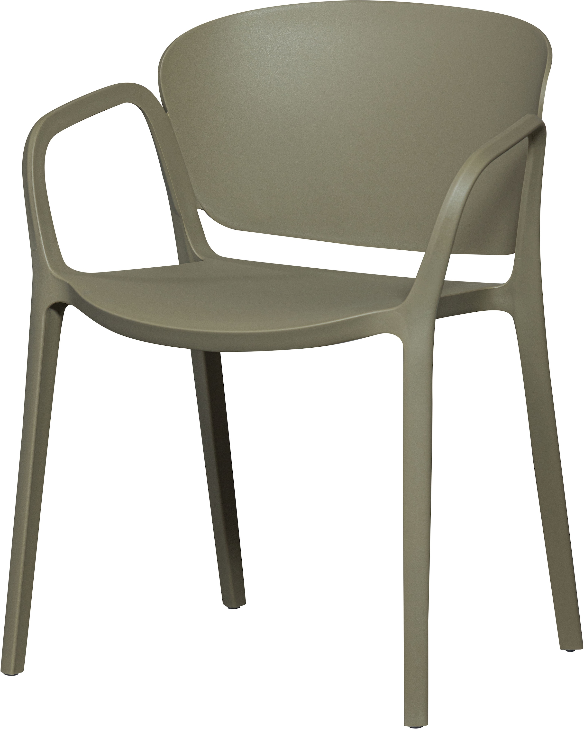 WOOOD Esszimmerstuhl »Bent Polypropylen stapelbar für In- und Outdoor, H 75 x B 57 x T 56 cm« () (Set, 2 St) Tragkraft 150 kg, fertig montiert, wasserabweisendes