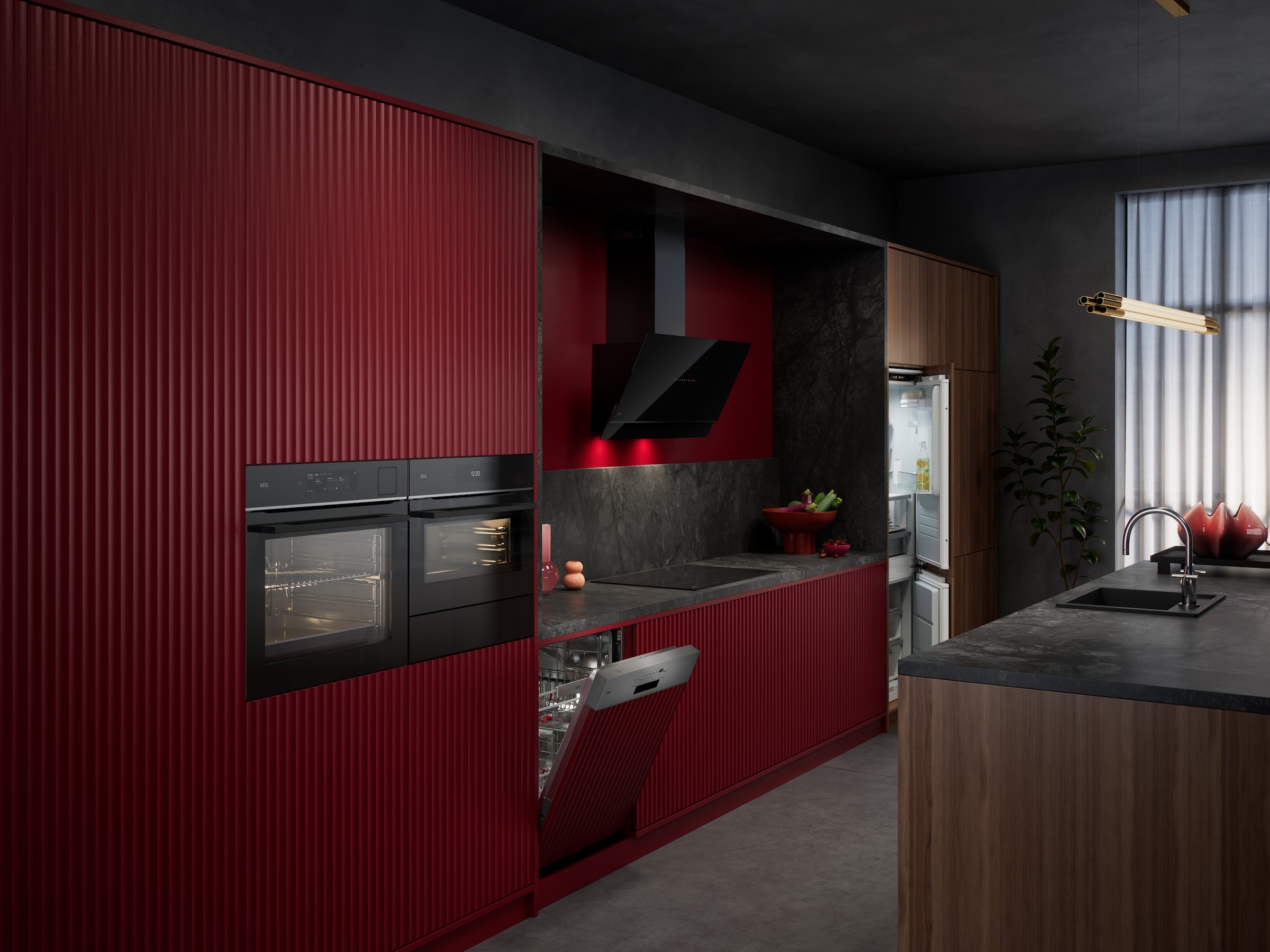 AEG teilintegrierbarer Geschirrspüler Serie 7000, 60 cm, WiFi »V72GTB10SNM« 13 tlg. Maßgedecke Wassersparende Spülmaschine: 8,4l im Eco-Programm-effiziente Reinigung