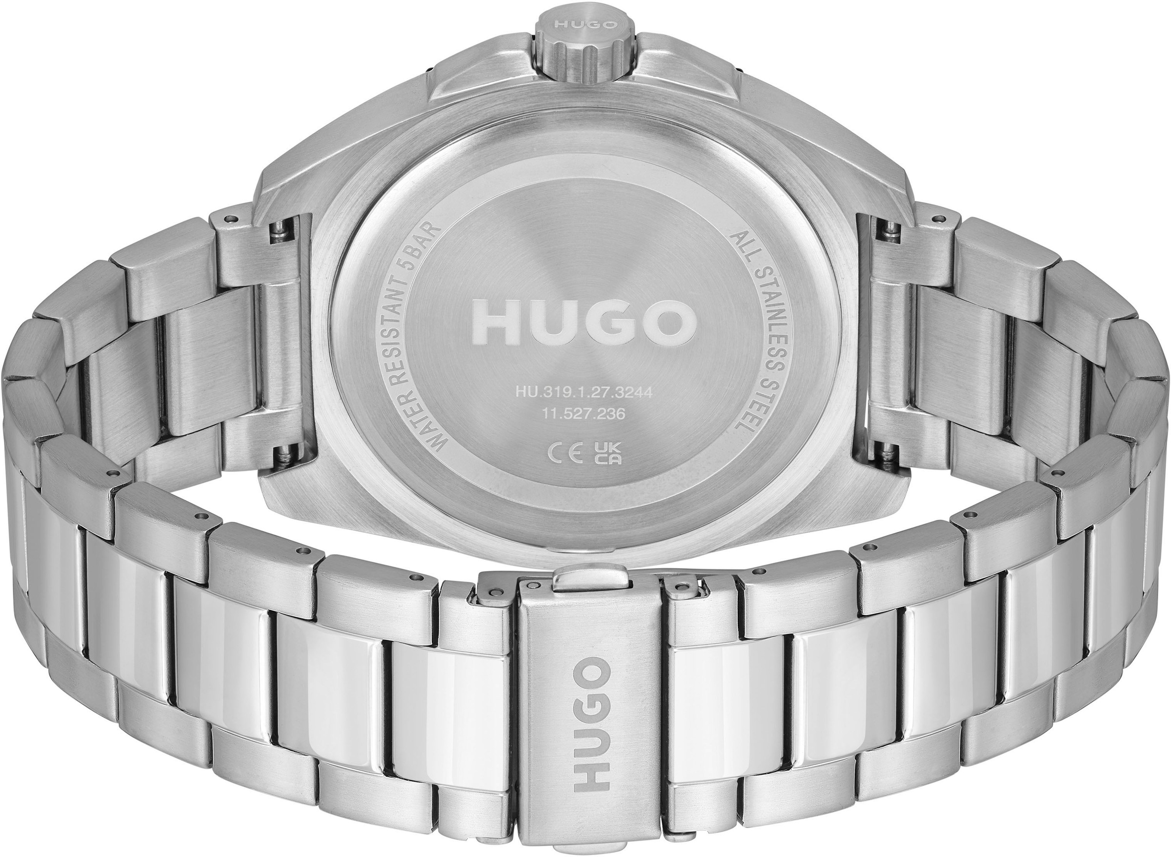 HUGO Quarzuhr »#VISIT, 1530305«, Armbanduhr, Herrenuhr, Datum, Mineralglas, anlog