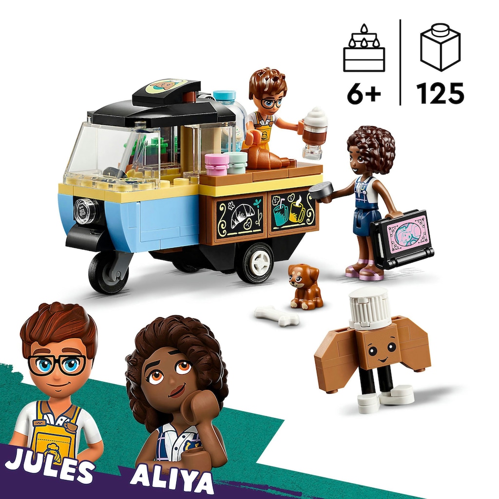 LEGO® Konstruktionsspielsteine »Rollendes Café (42606), LEGO Friends«, (125 St.)