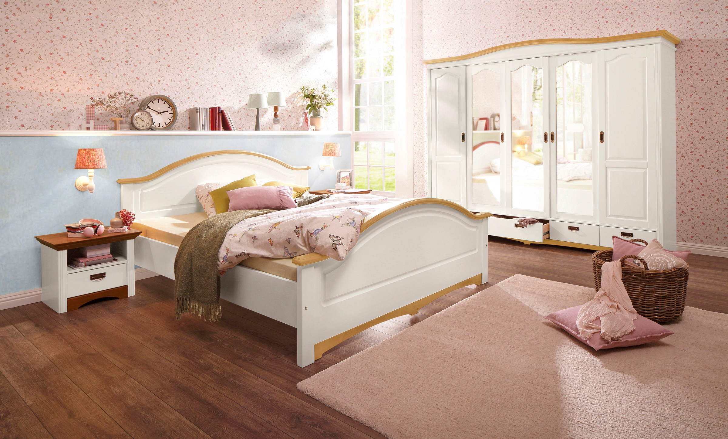 OTTO home Schiebetürenschrank »Konrad, Landhausstil, rustikal, mit Schublad günstig online kaufen