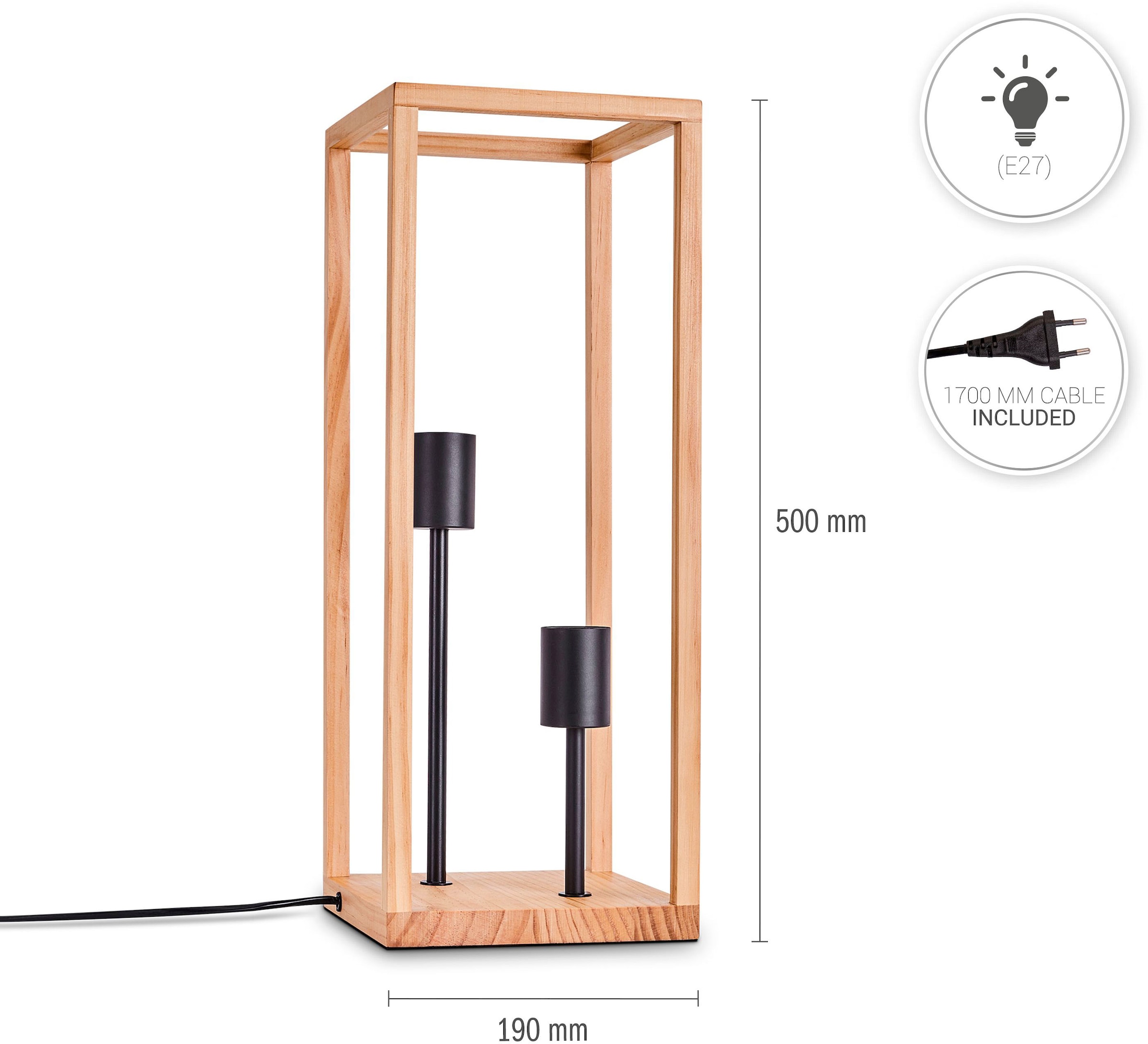 Paco Home Tischleuchte »BJÖRN« E27