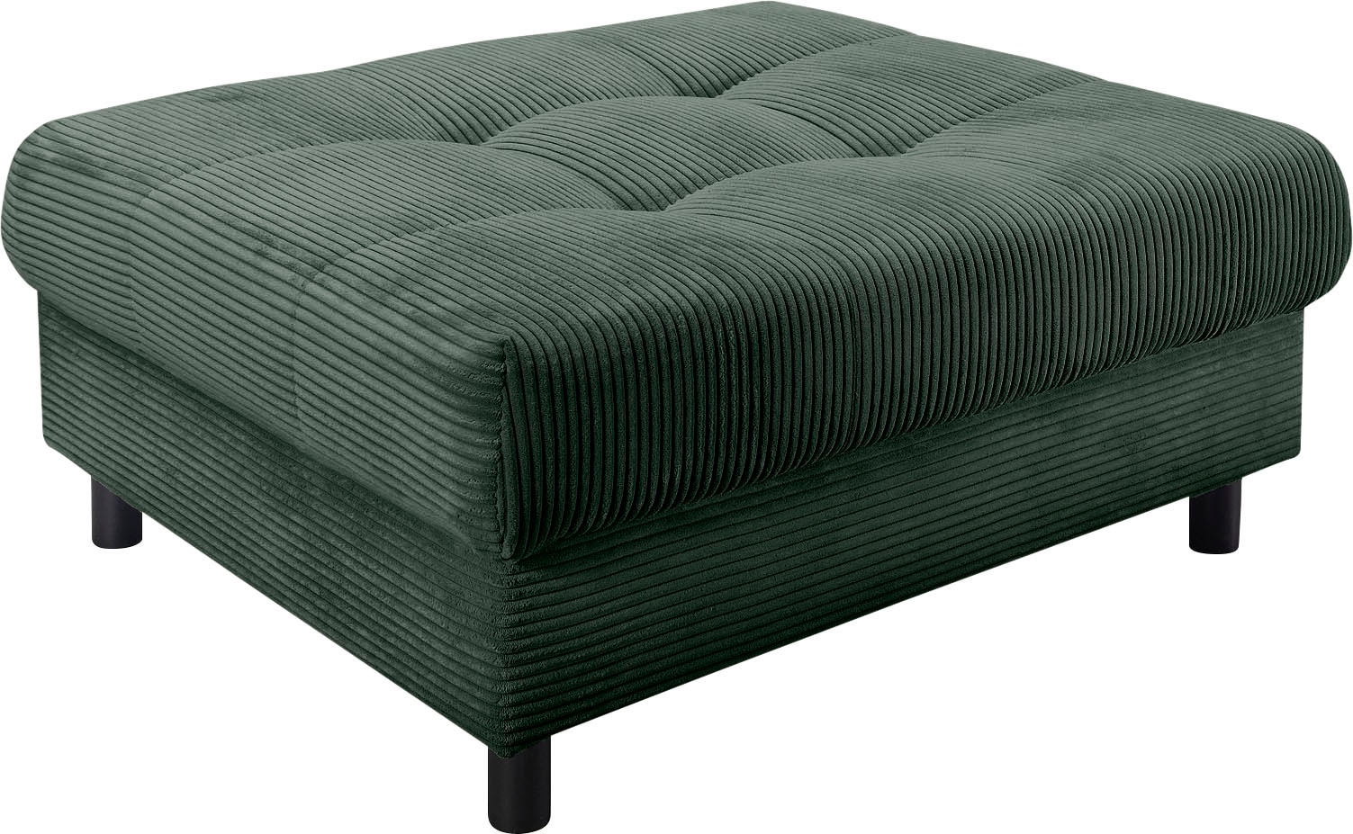COLLECTION AB Wohnlandschaft »Toni U-Form, B: 298 cm, XXL-Liegefläche 282x178 cm mit Hocker« Set: Sofa & Hocker, 3 Zierkissen, Federkern