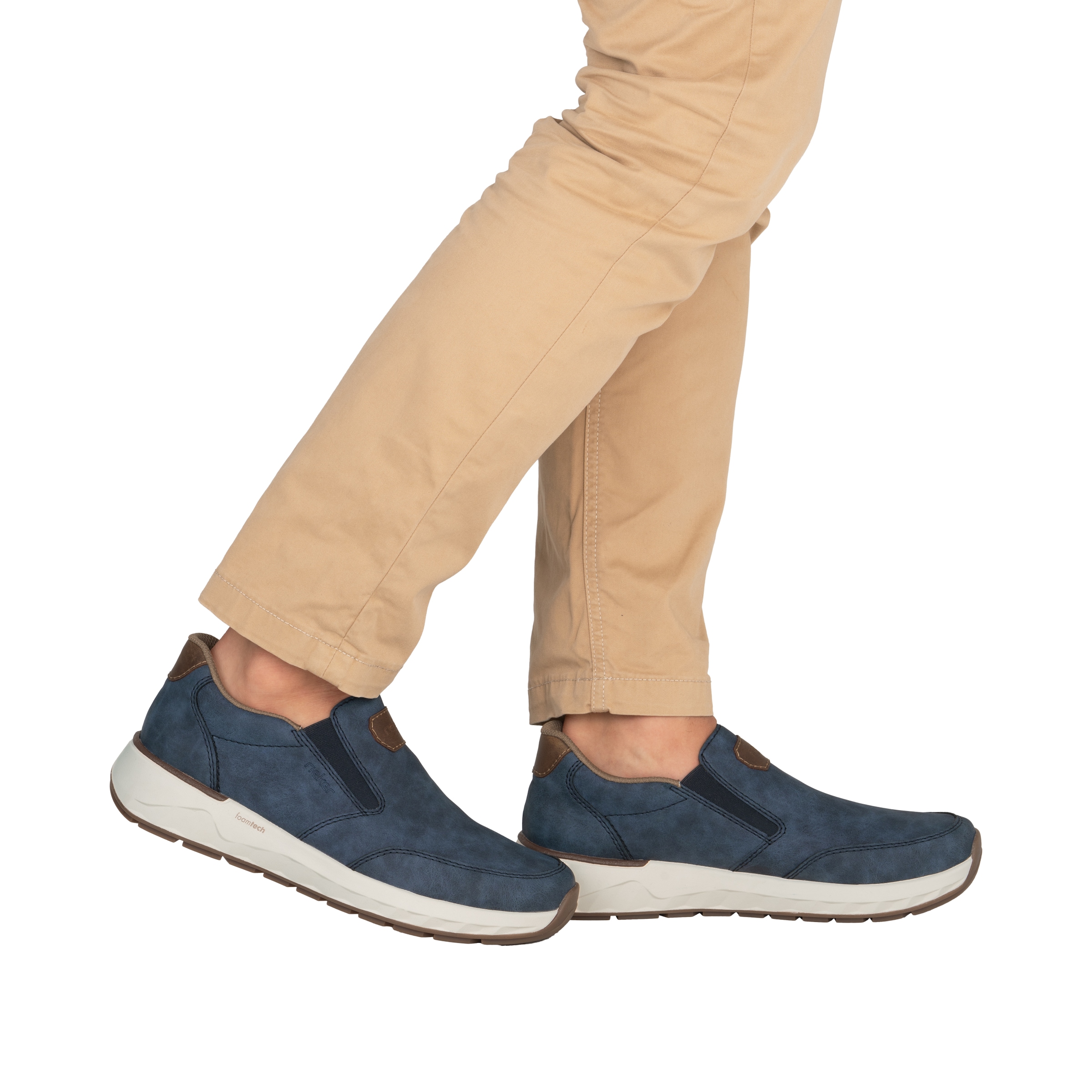 Rieker Slip-On Sneaker  Slipper, Schlupfschuh, Freizeitsneaker, Halbschuh mit Stretcheinsätze