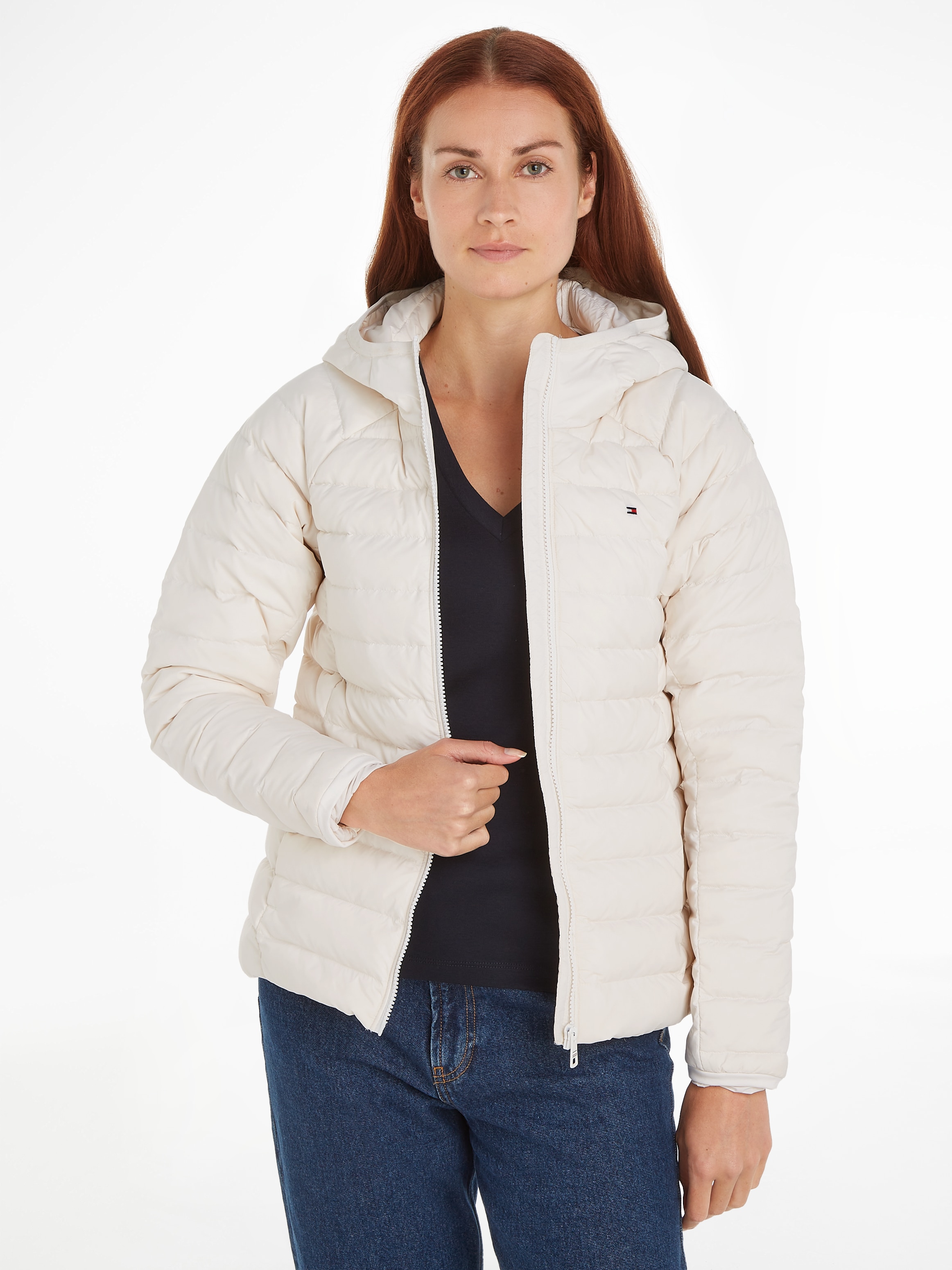 Tommy Hilfiger Steppjacke »SPORTY LW DOWN JACKET«, mit Kapuze, mit leichter Wattierung