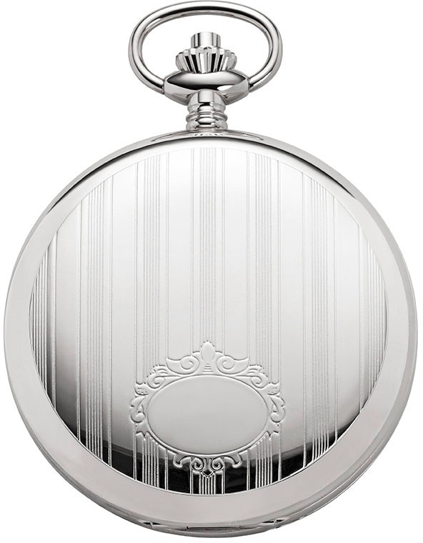 Regent Taschenuhr »P705-19387749«, (Set, 2 tlg., mit dazu passender Kette), Herren, Handaufzug, Acrylglas, skelettiertes Zifferblatt, Geschenkidee