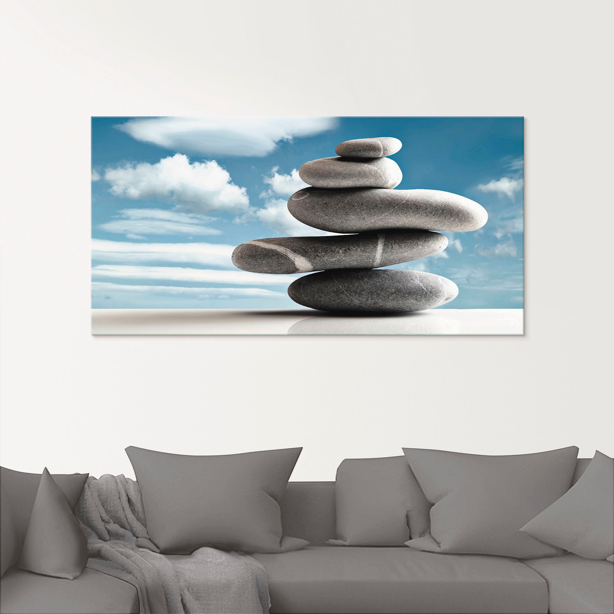 Artland Glasbild »Stapel von fünf Steinen«, Zen, (1 St.), in verschiedenen günstig online kaufen
