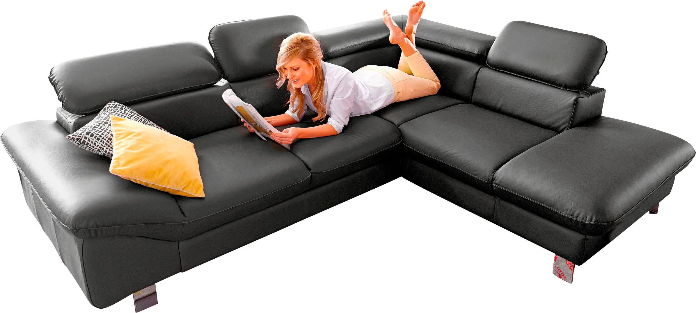 COTTA Ecksofa "Driver L-Form" mit Kopfteilverstellung, wahlweise mit Bettfu günstig online kaufen