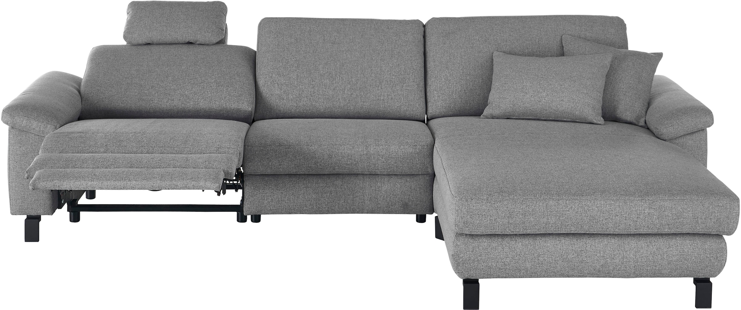 3C Candy Ecksofa »Mainau L-Form«, Relaxfunktion im 1,5-Sitzer, motorische Schlaffunktion in Longchair