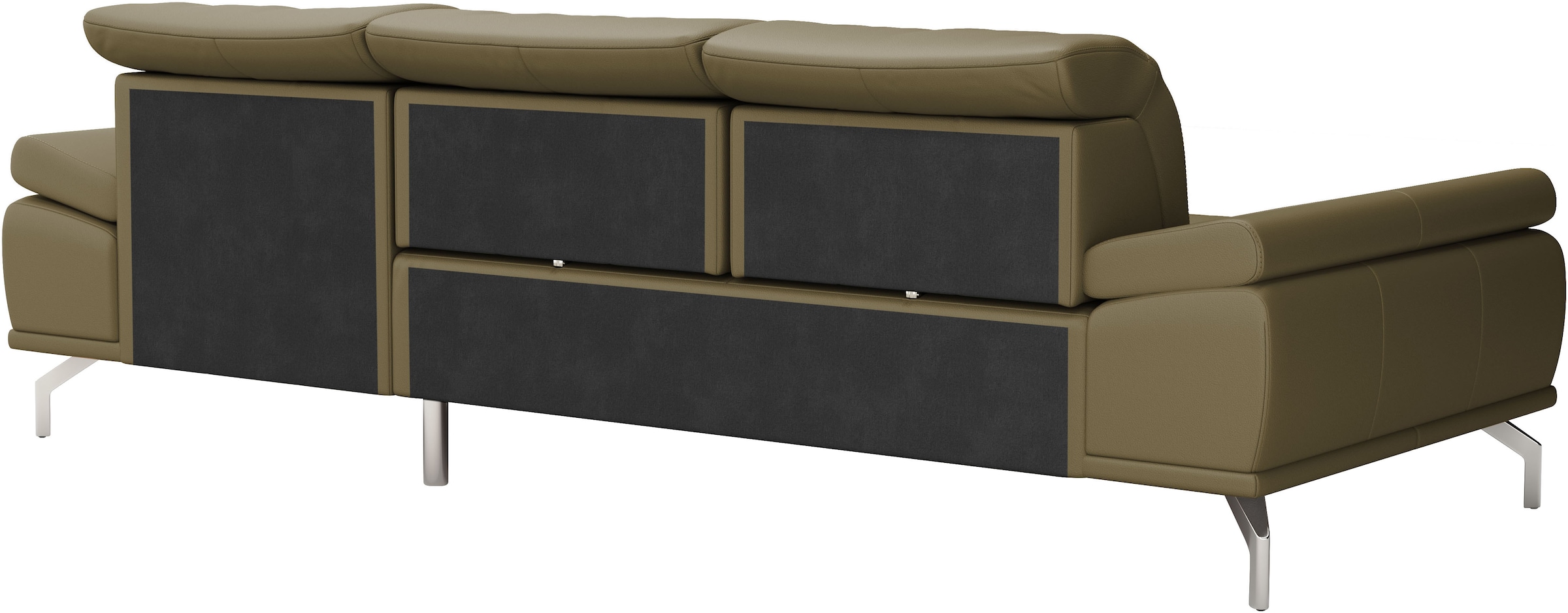 Places of Style Ecksofa »Caluna«, Inkl.Sitztiefenverstellung, wahlweise mit Kopf- und Armteilverstellung