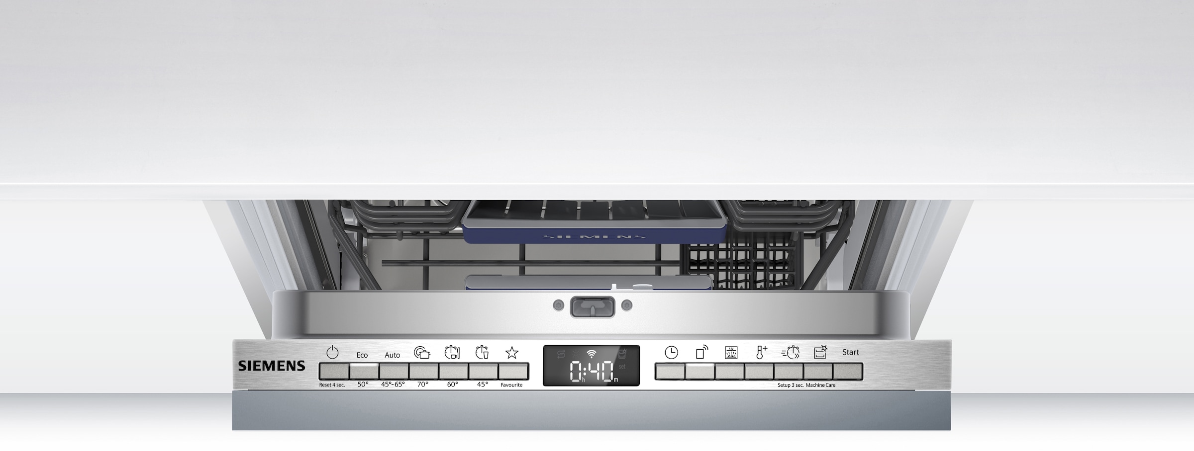 SIEMENS vollintegrierbarer Geschirrspüler iQ300 »SR63EX25KE« 10 tlg. Maßgedecke