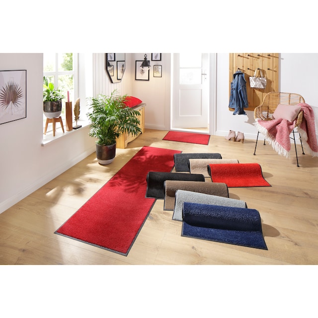 andas Fußmatte »Lavea«, rechteckig, Schmutzfangmatte, Uni-Farben, In- und  Outdoor-Teppich, waschbar auf Rechnung kaufen