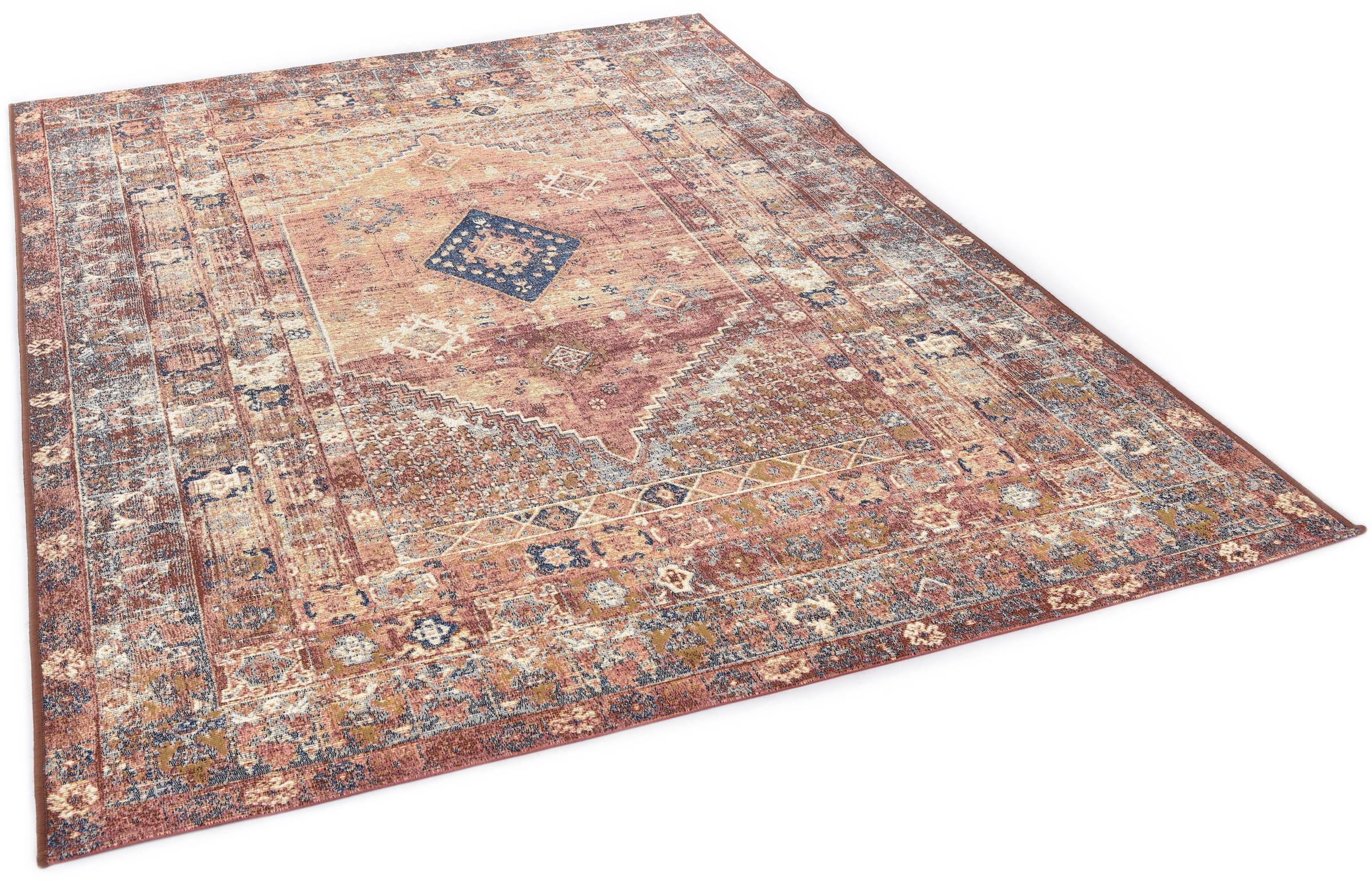 TOM TAILOR HOME Teppich »Funky Outdoor Orient Two«, rechteckig, 5 mm Höhe, Flachgewebe, Orient-Optik, In- und Outdoor geeignet, Wohnzimmer