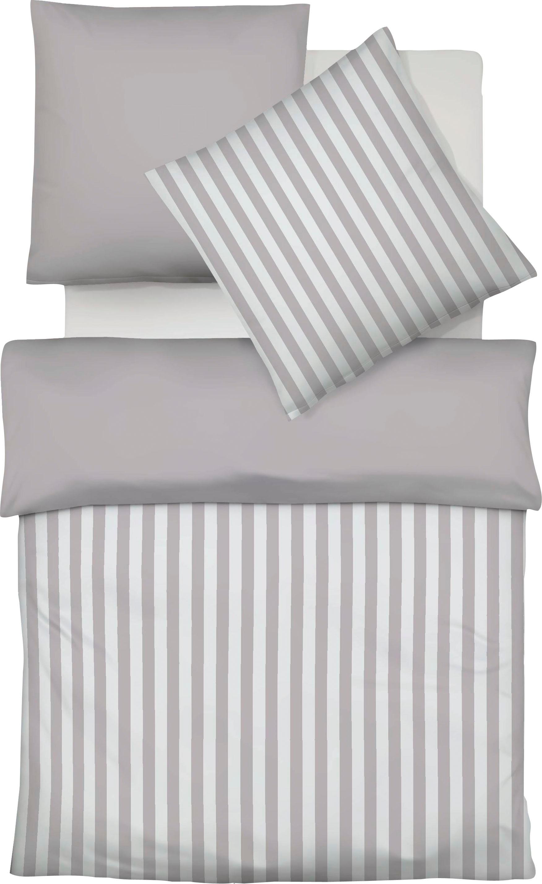 fleuresse Wendebettwäsche »Porto« 3 Stk. tlg. 100% Baumwolle, in Gr. 135x20 günstig online kaufen