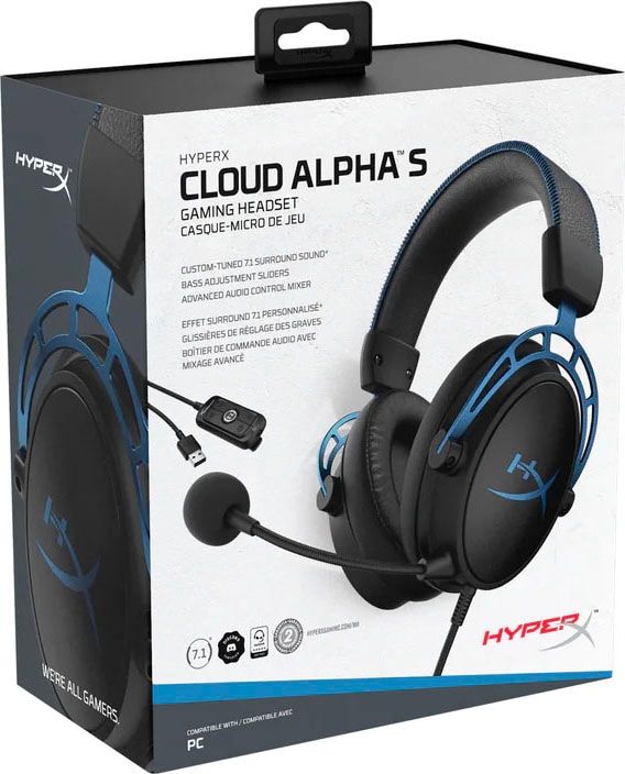 HyperX Gaming-Headset »Cloud Alpha S«, Mikrofon abnehmbar-Noise-Cancelling