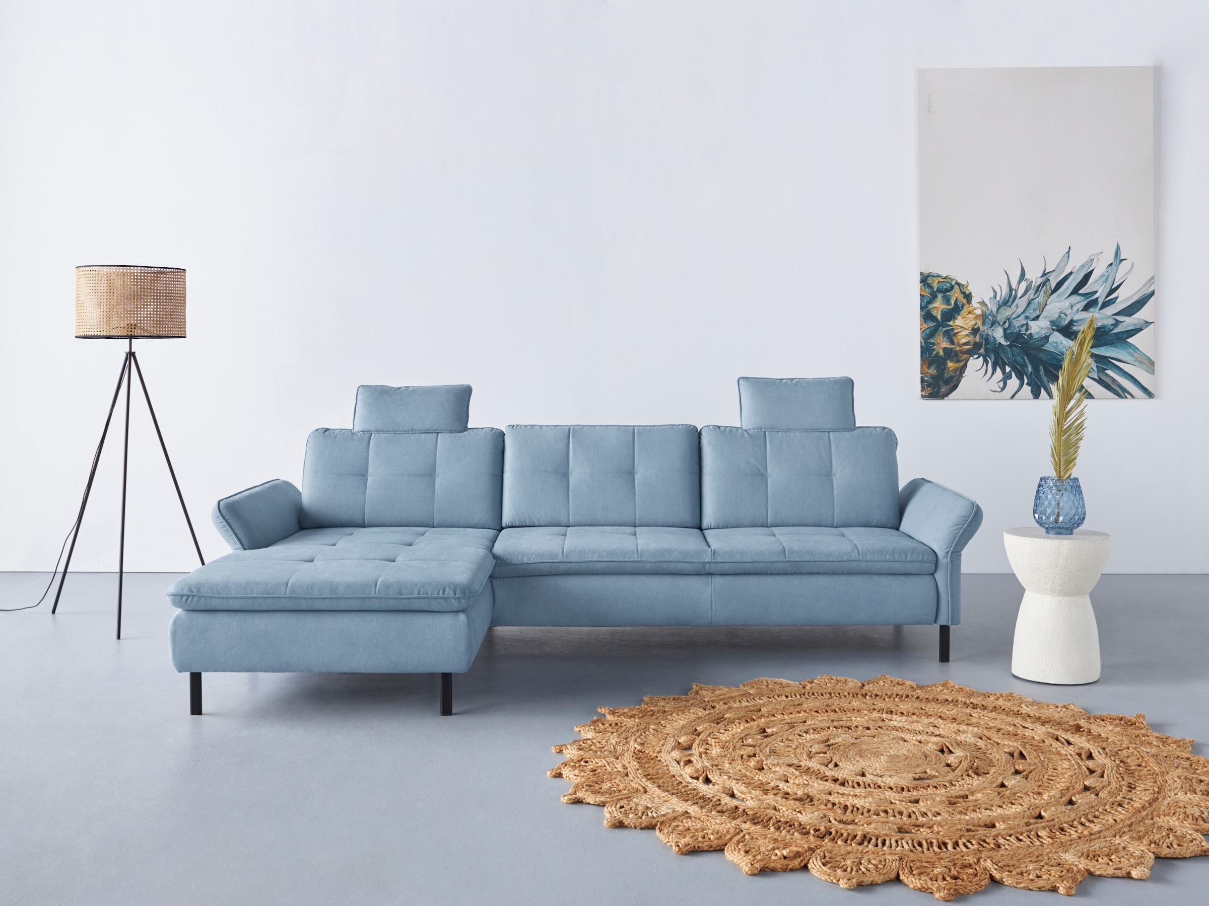 Home affaire Ecksofa »Birkholm L-Form« Armlehnverstellung, auch in Easy Cle günstig online kaufen