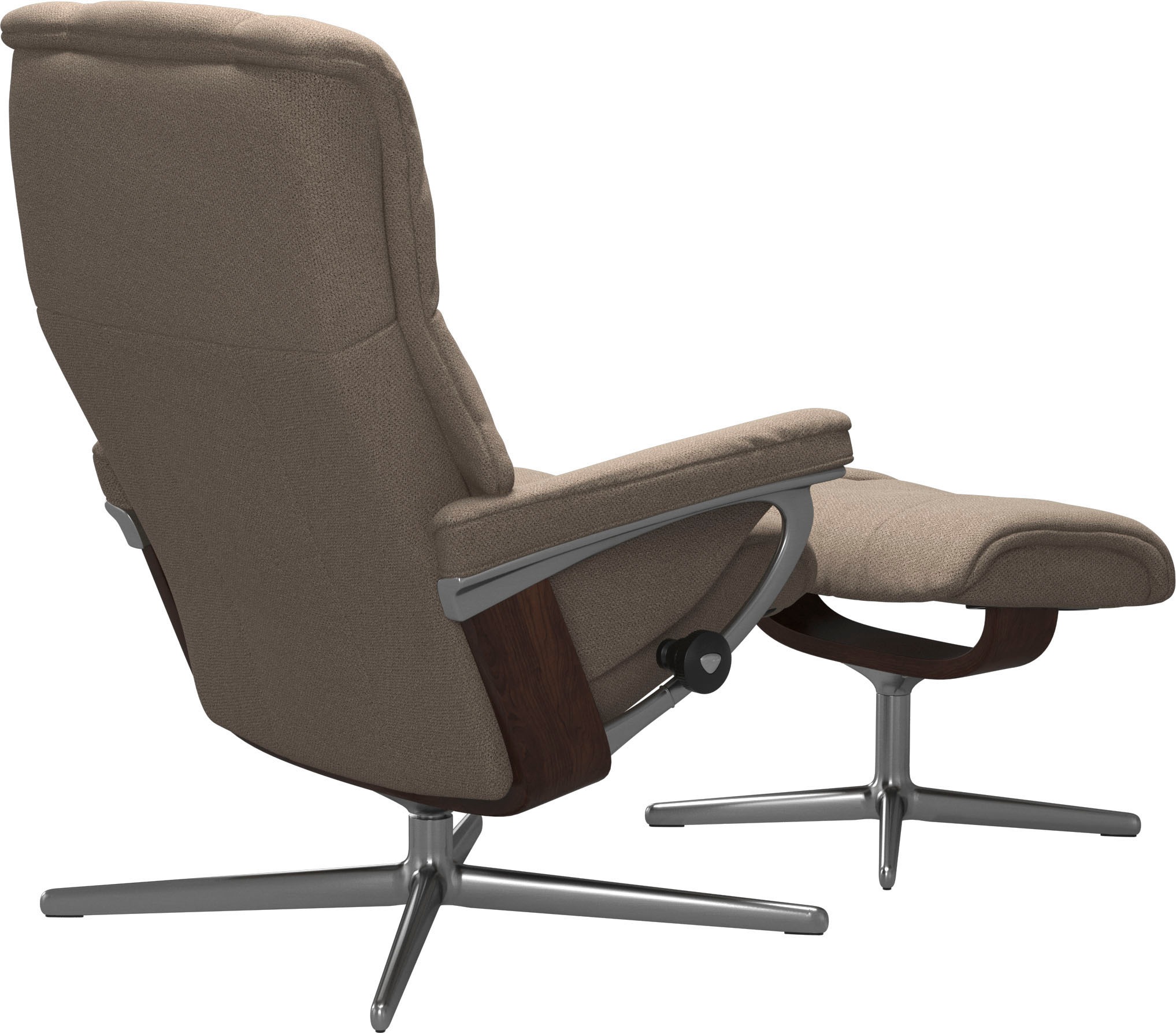 Stressless® Fußhocker »Mayfair«, mit Cross Base, Größe S, M & L, Holzakzent Braun