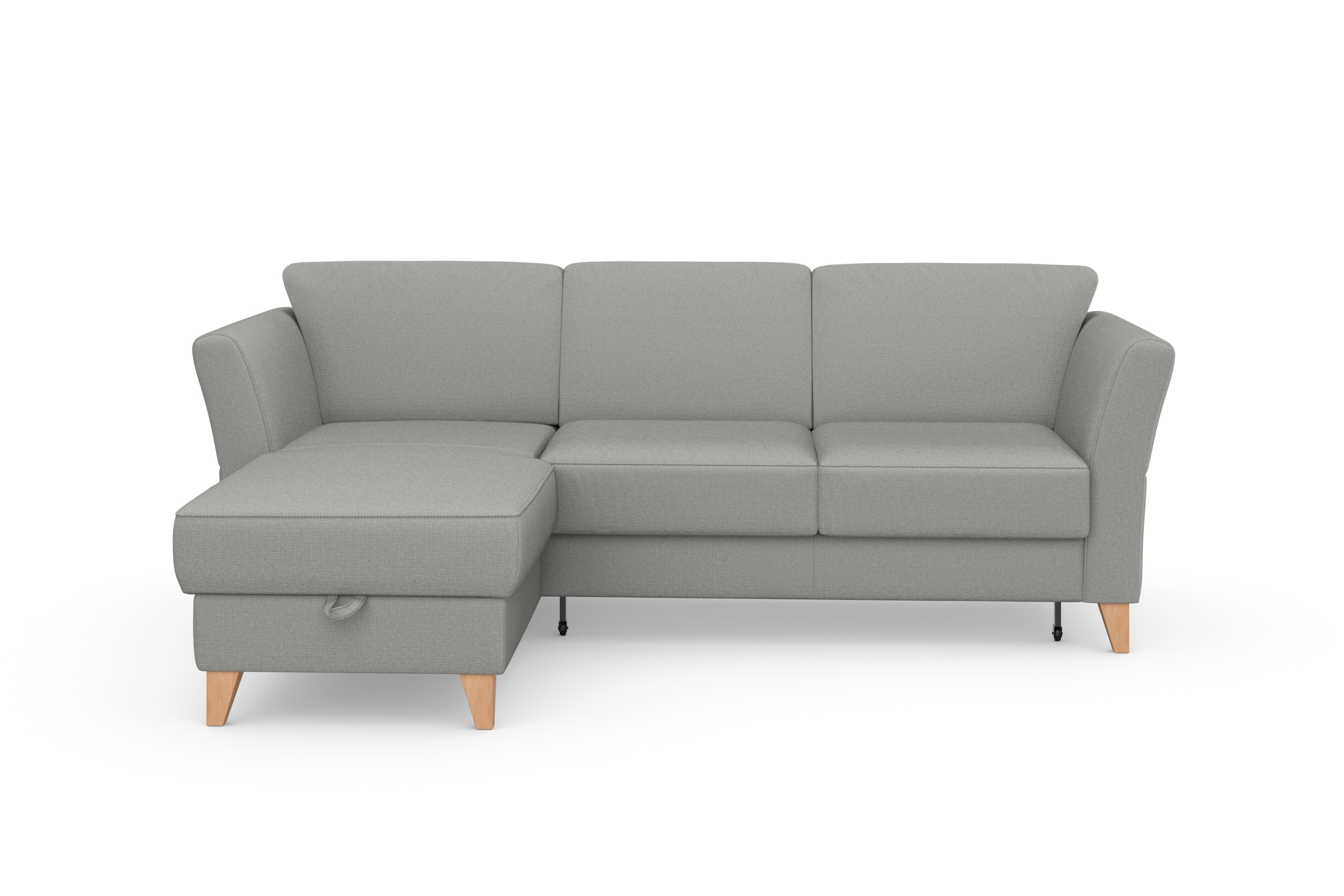 sit&more Ecksofa »Visby L-Form«, Wahlweise mit Bettfunktion und Bettkasten, günstig online kaufen