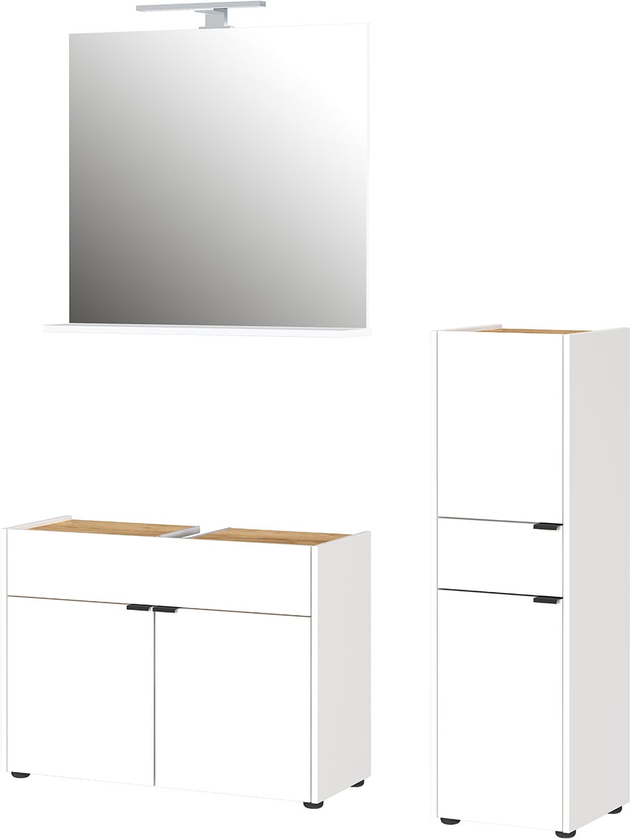 GERMANIA Badmöbel-Set »Ameca«, (3 St.), Badezimmer-Set bestehend aus Waschb günstig online kaufen
