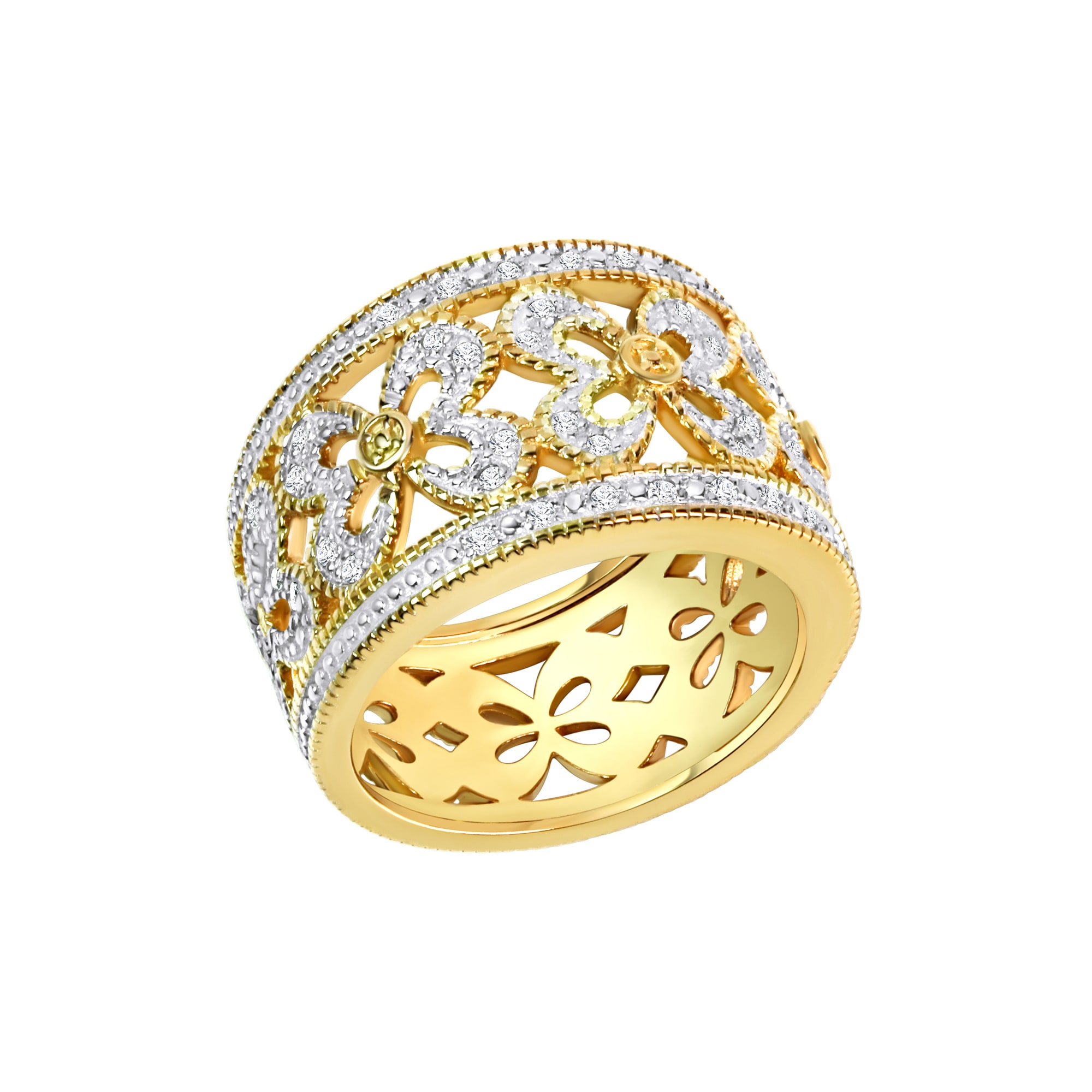 Diamonds by Ellen K. Fingerring »Silber 925 mit 40 Diamanten zus. 0,20ct.«