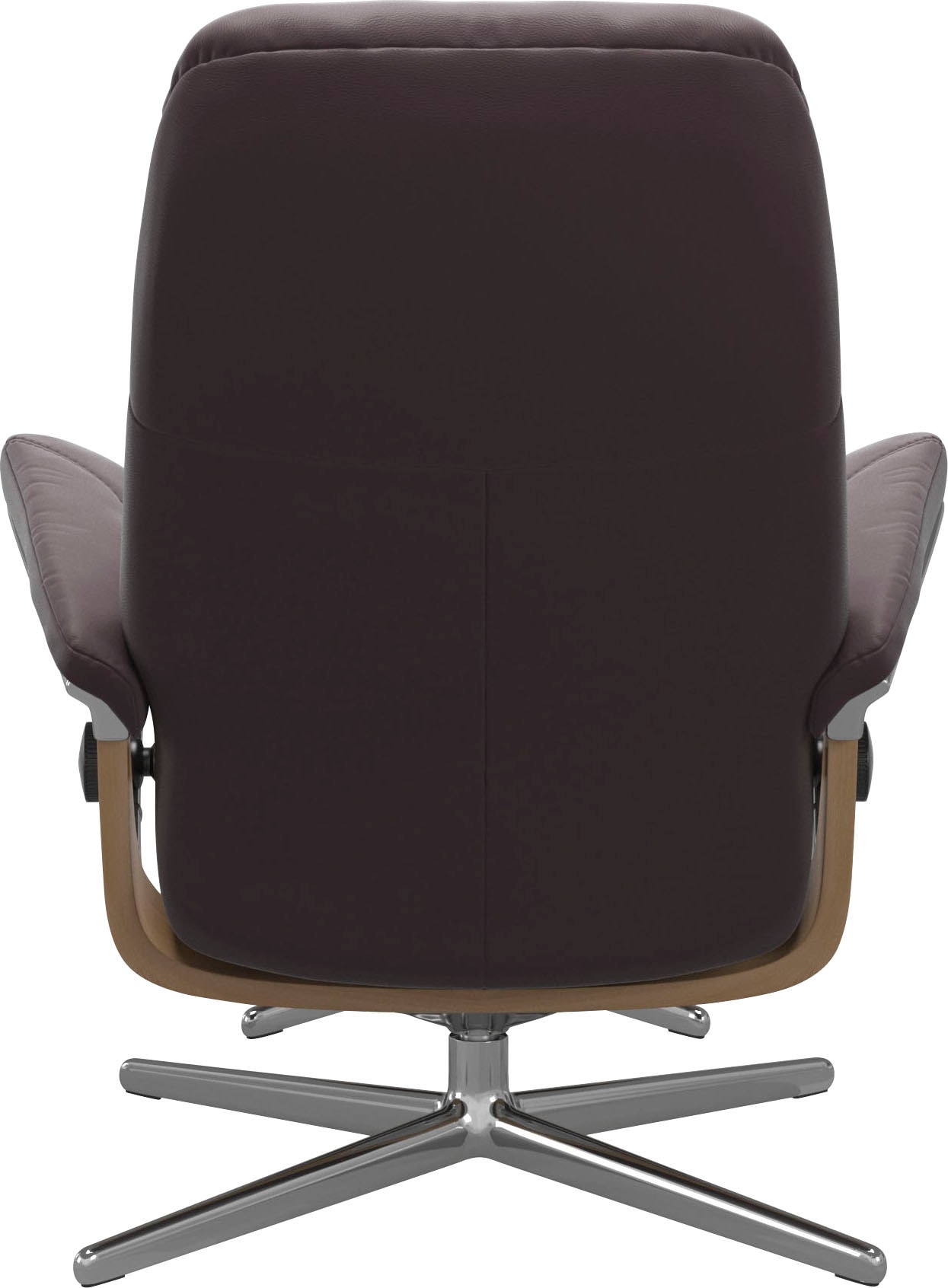 Stressless® Relaxsessel »Consul«, (Set, Relaxsessel mit Hocker), mit Hocker, mit Cross Base, Größe S, M & L, Holzakzent Eiche