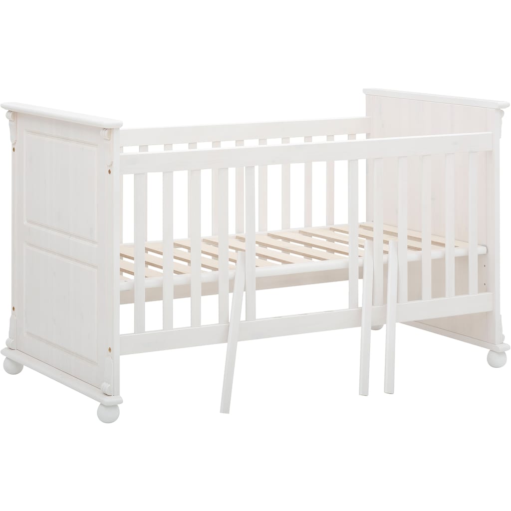 Lüttenhütt Babyzimmer-Komplettset »Aimo«, (Set, 3 St., Kinderbett, Schrank, Wickelkommode), aus Massivholz; FSC®-Holz aus gewissenhaft bewirtschafteten Wäldern