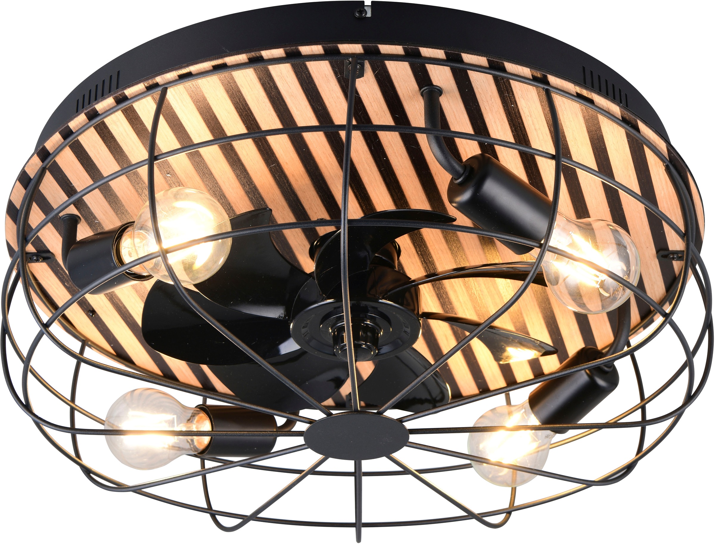 Leonique Deckenleuchte »Nilux mit Ventilator, Deckenventilator mit Licht ex günstig online kaufen