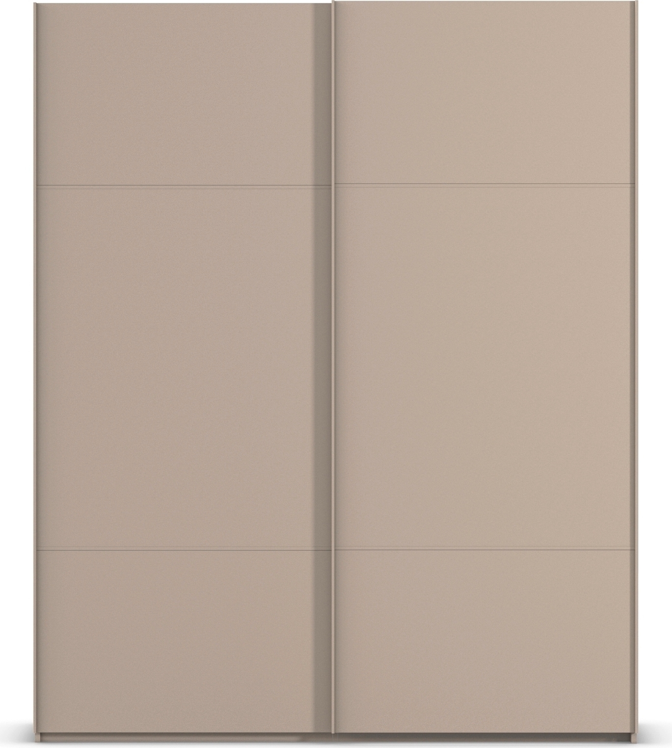rauch Schwebetürenschrank »Kleiderschrank Schrank Garderobe Schlafzimmerschrank SCALE-TRIO«, edle dreigeteilte Front, 2 Zierleisten in Griff-Farbe MADE IN GERMANY
