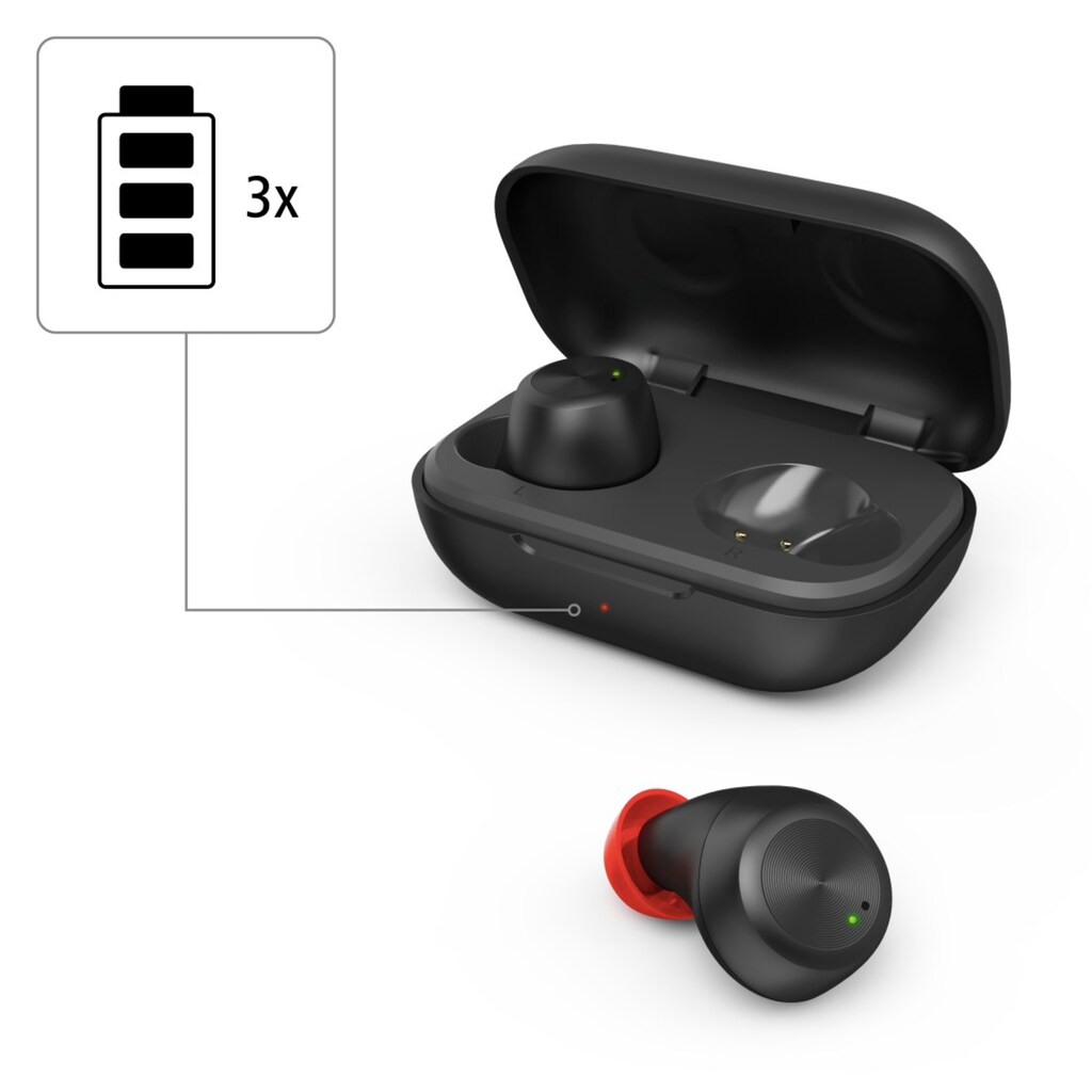 Hama Bluetooth-Kopfhörer »Bluetooth-Kopfhörer True Wireless In-Ear Sprachsteuerung«