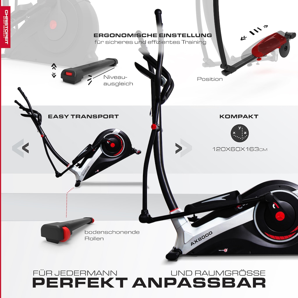 Christopeit Sport® Crosstrainer-Ergometer »AX 8000«