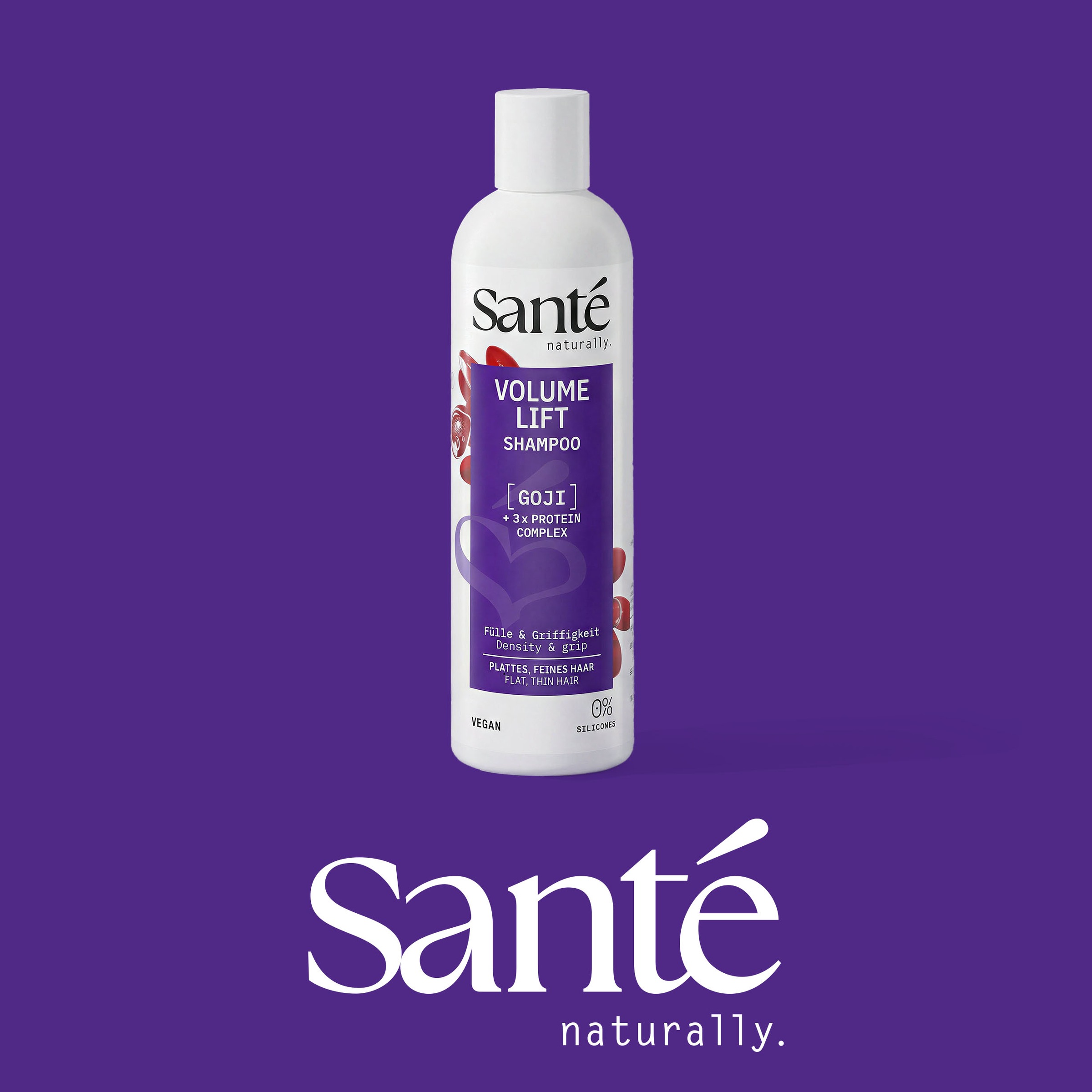 SANTE Haarshampoo »Volume Lift Shampoo Goji + 3-fach Protein Komplex« Haarshampoo, mit Gojibeerenextrakt