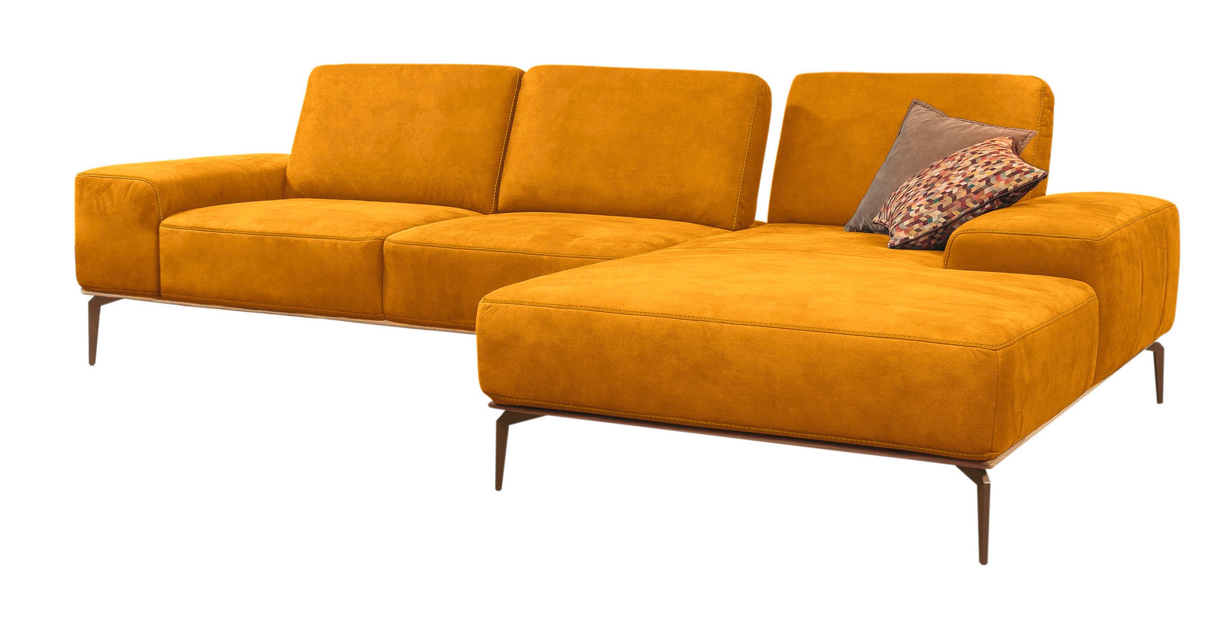 W.SCHILLIG Ecksofa "run, Designsofa mit tollem Sitzkomfort, bequem, L-Form" günstig online kaufen